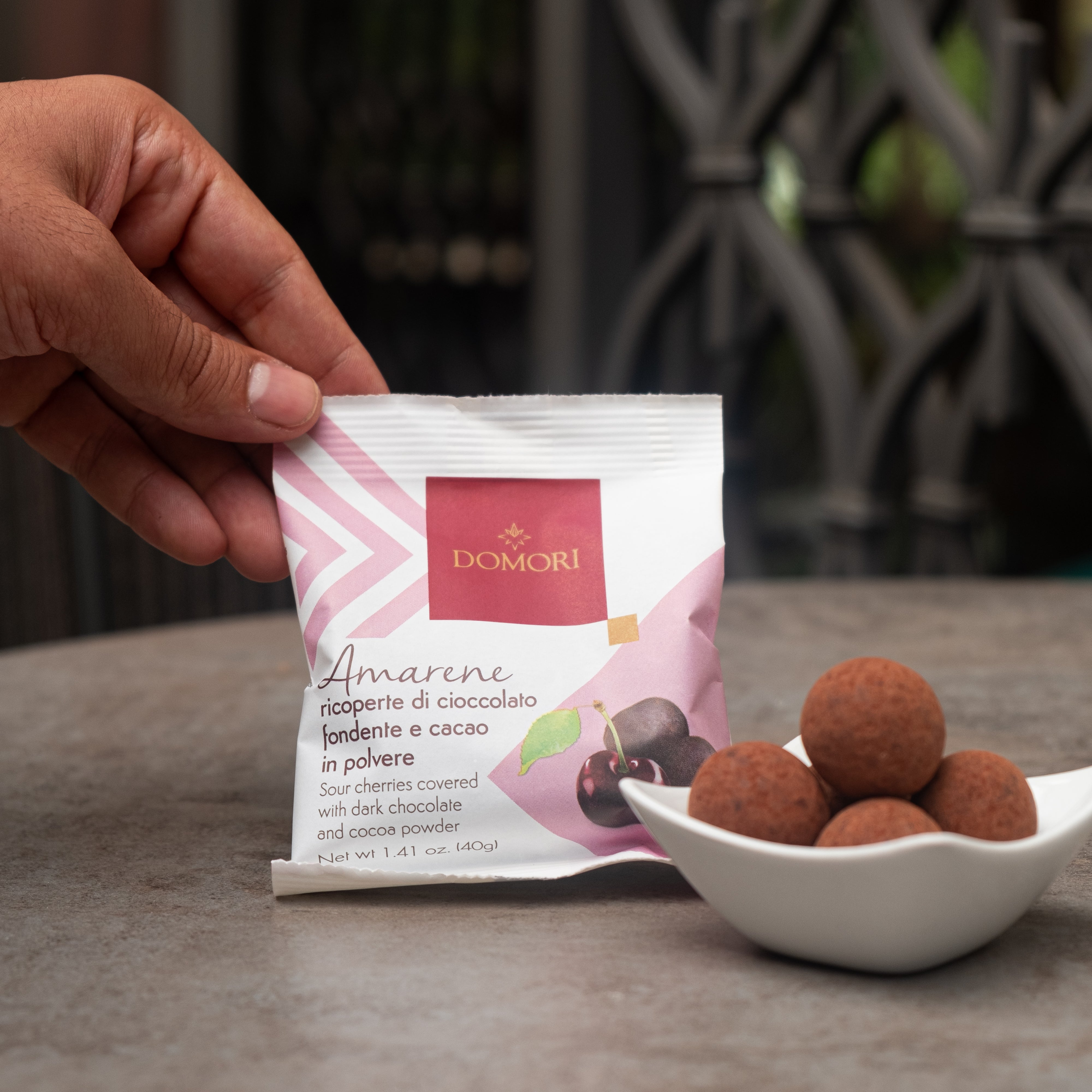 Domori Dark Chocolate Covered Cherries Gourmet Gift - Perfect for Valentine's Day, Christmas & Birthday Presents