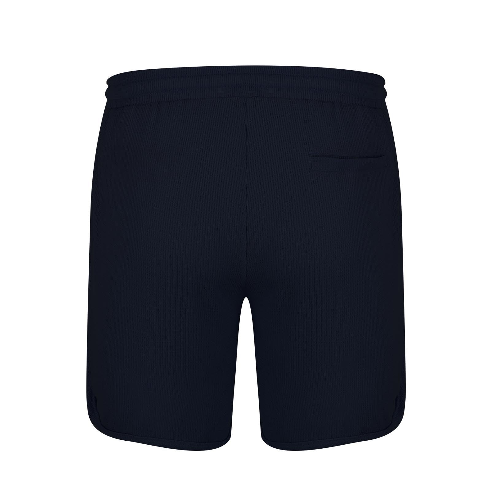 Men's Waffle Shorts - Summer Casual Athletic Shorts with Drawstring & Pockets for Running, Lounge & Sports | Breathable Comfort for Gym, Beach & Outdoor Activities