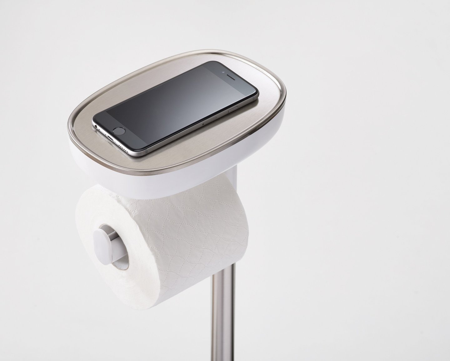 EasyStore™ Wall Mount Toilet Paper Holder - Rustproof Stainless Steel Bathroom Tissue Roll Dispenser for Home, RV, and Office Use