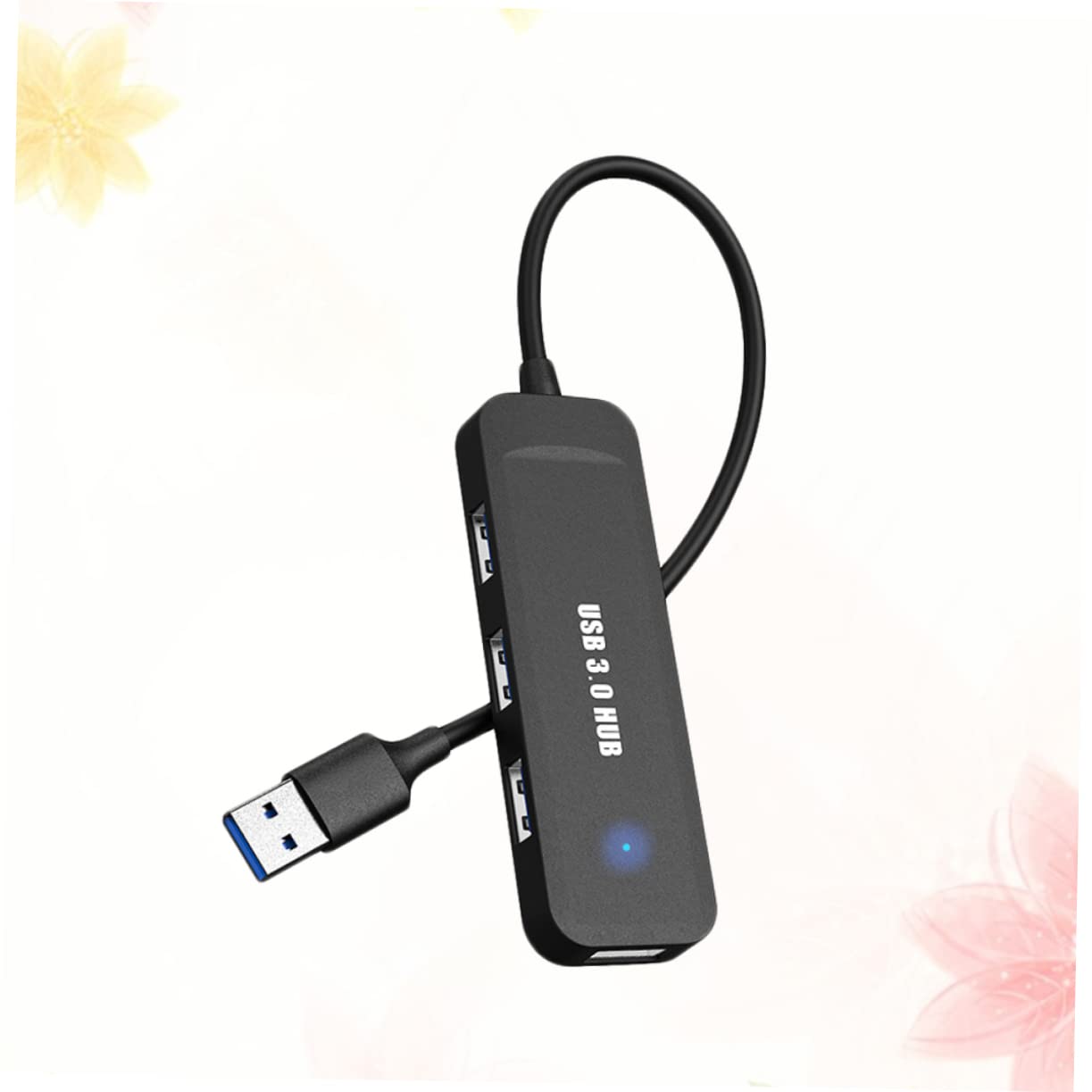 PartyKindom 4-Port USB Hub for Laptop & Computer - USB Splitter, Extender, Adapter & Charging Station - Perfect for Home Office, Gaming & Multi-Device Charging