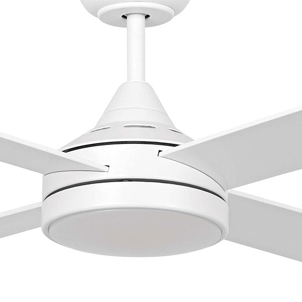 Eglo Stradbroke 52 Inch 132cm DC Ceiling Fan with 20W LED CCT Light - White - Perfect for Living Room, Bedroom & Office Spaces