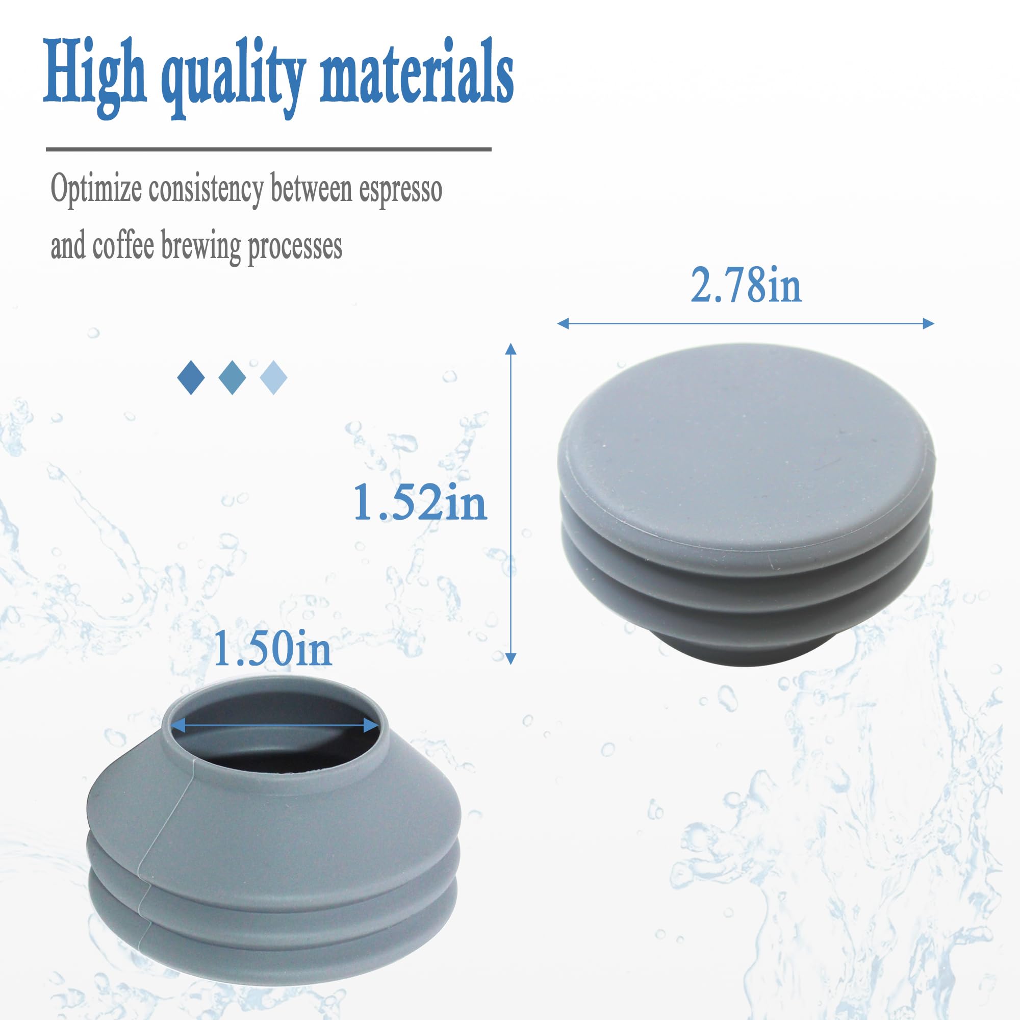 Premium Silicone Retention Bellow for Niche Zero/Duo Coffee Grinder - Efficient Coffee Extraction - 2 Pack - Perfect for Home Baristas & Coffee Shops