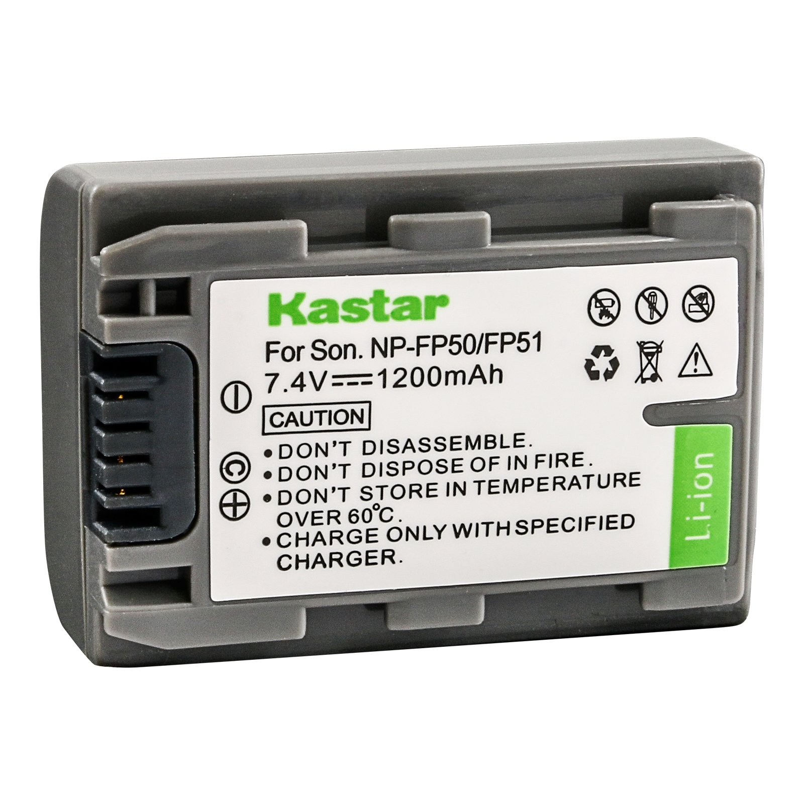 Kastar Lithium-Ion Replacement Battery for Sony NP-FP50 NP-FP51 & DCR-HC Series Camcorders - Compatible with Sony DCR-HC20 to HC40 - Perfect for Travel, Vlogging & Home Video Recording