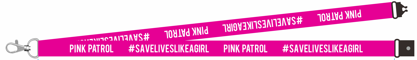 Pink Security Lanyard with Breakaway Safety Clip - Adjustable Neck Strap for ID Badges, Keys & Work Accessories - Perfect for Office, School, Events & Security Personnel