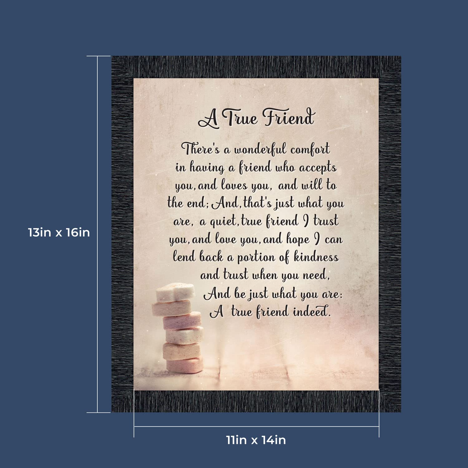 Best Friends Picture Frame for Women - Elegant Home Décor Gift for Her, Bestie, Sister | Perfect for Birthdays, Anniversaries, Housewarming & Friendship Day Gifts (Crossroads Home Décor 2121CH)