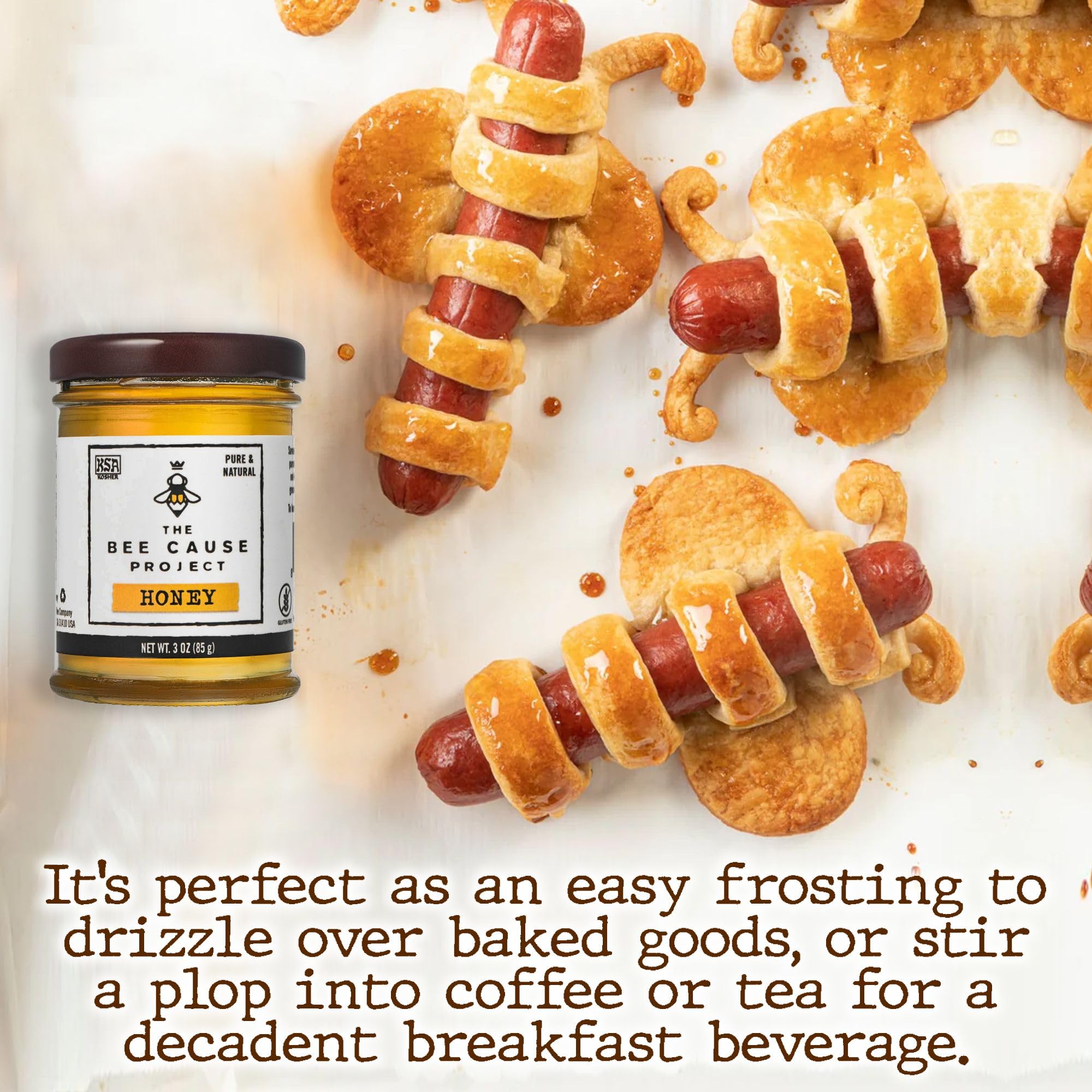 Pure Raw Honey by Savannah Bee Company - Unfiltered, Natural, All-Natural Sweetener for Tea, Baking & Healthy Breakfasts