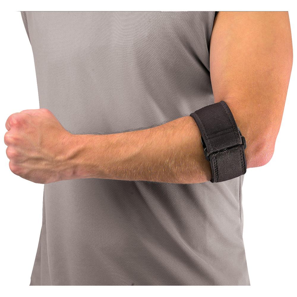Mueller Tennis Elbow Brace with Gel Pad - Support & Pain Relief for Tendonitis, Golfers & Tennis Elbow - Comfortable Arm Sleeve for Sports, Work & Daily Activities