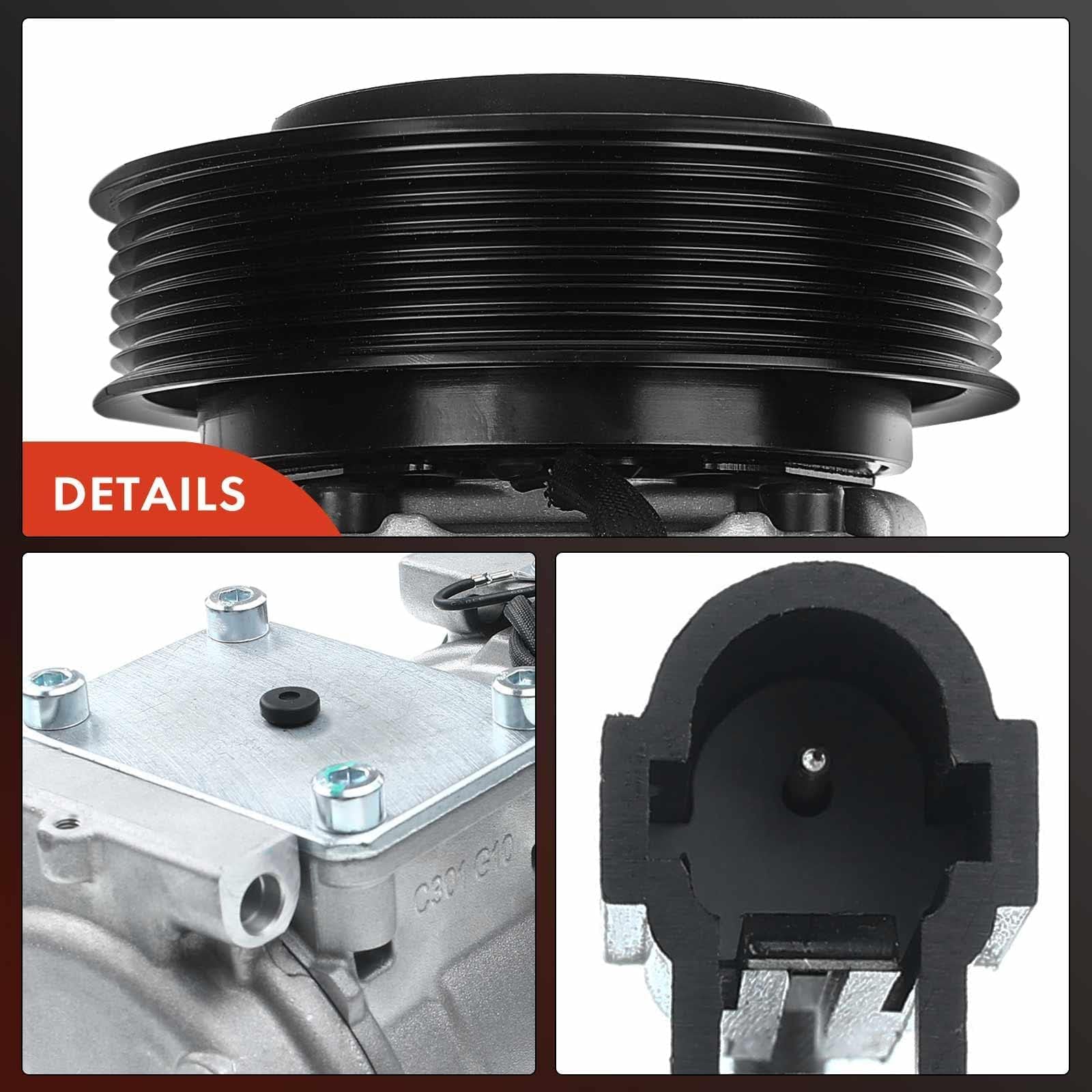 Premium AC Compressor with Clutch for 1993-1998 Jeep Grand Cherokee 5.2L 5.9L - High Performance Replacement Part for Smooth Cooling in Summer Drives