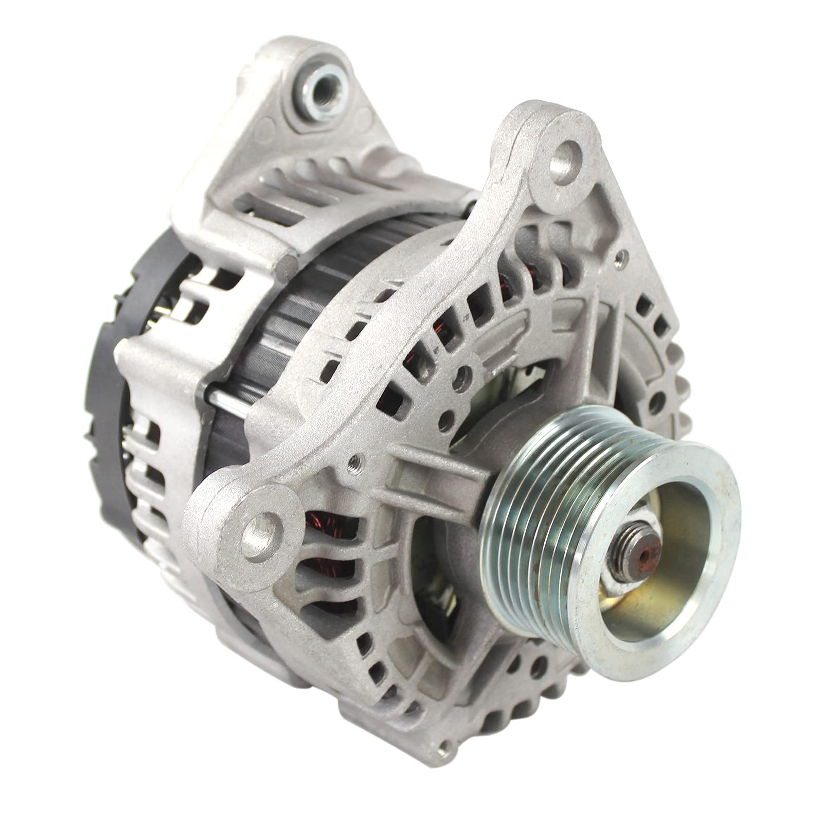 SINOCMP 5318120 Air Conditioning Compressor with Clutch Assembly & Alternator Generator for Cummins ISF3.8 Engine - Replacement Parts for Truck, Bus & Heavy Duty Vehicles - Perfect for Cooling System Repairs & Maintenance