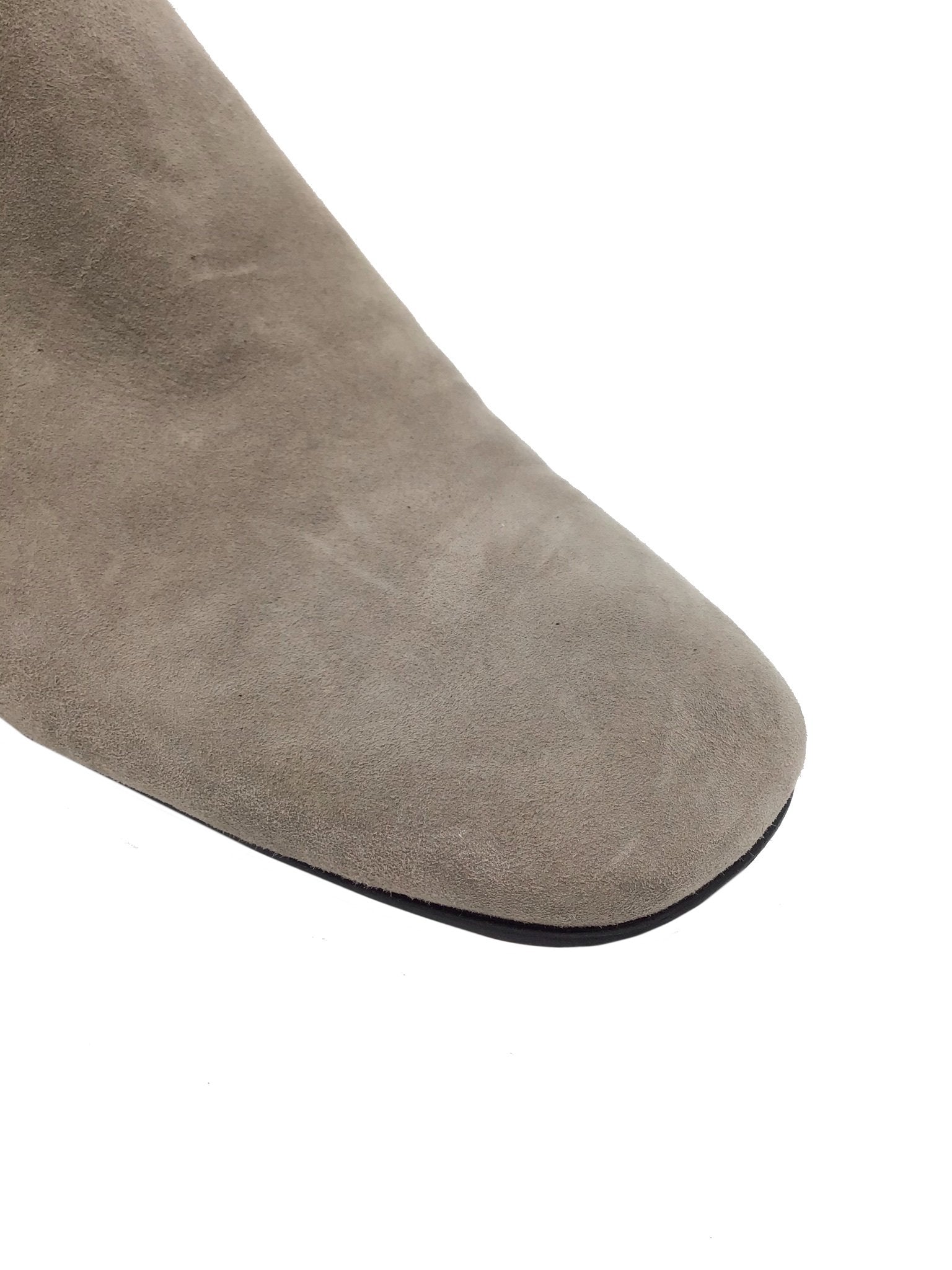 Prada Suede Round Toe Chelsea Ankle Boots Women Size 11 | Luxury Italian Designer Booties for Fall Winter Fashion | Perfect for Office, Date Night & Special Occasions