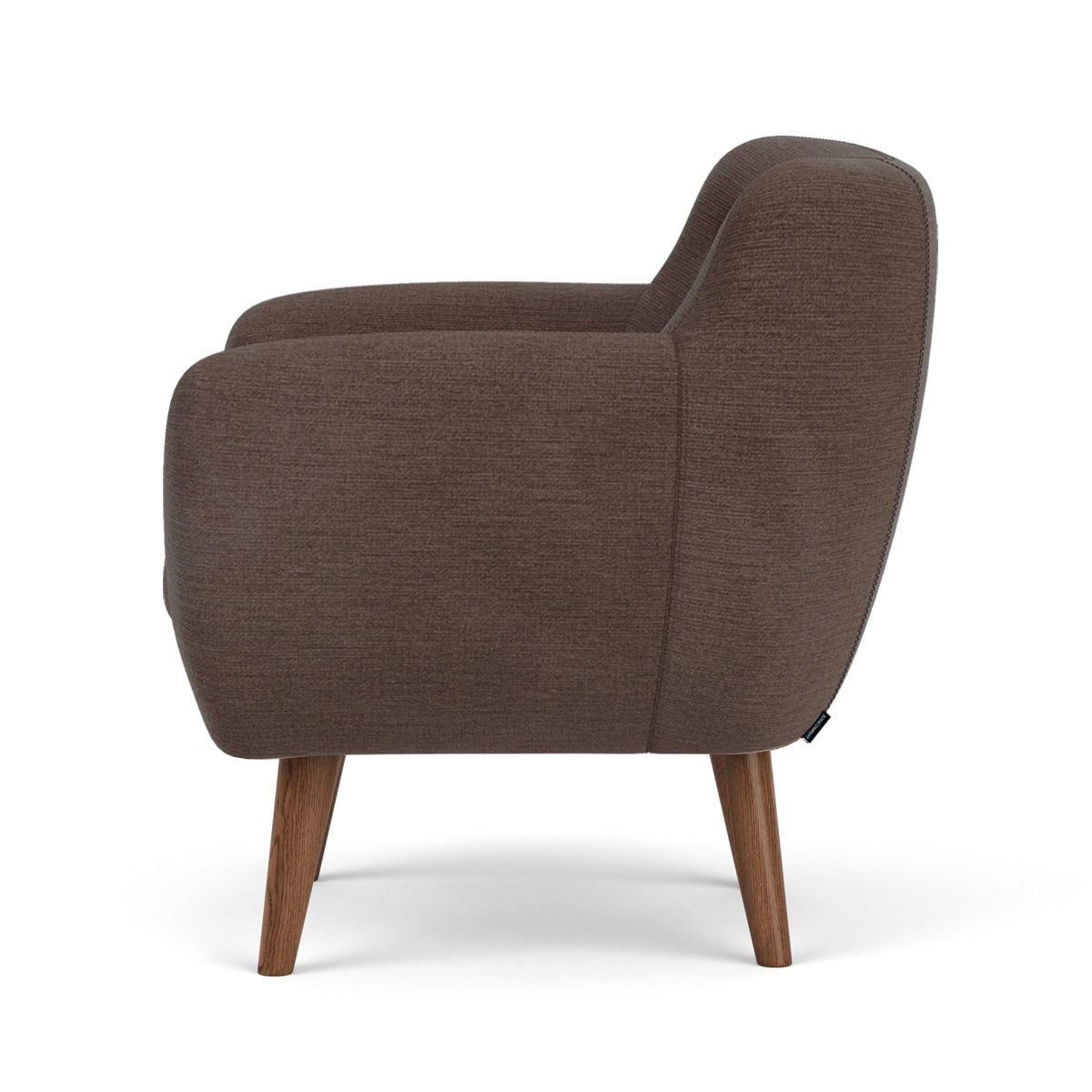 Anne Fabric Armchair - Modern Upholstered Accent Chair for Living Room, Bedroom & Office - Comfortable Lounge Chair with Sturdy Wooden Legs (Perfect for Reading, Relaxing & Home Decor)