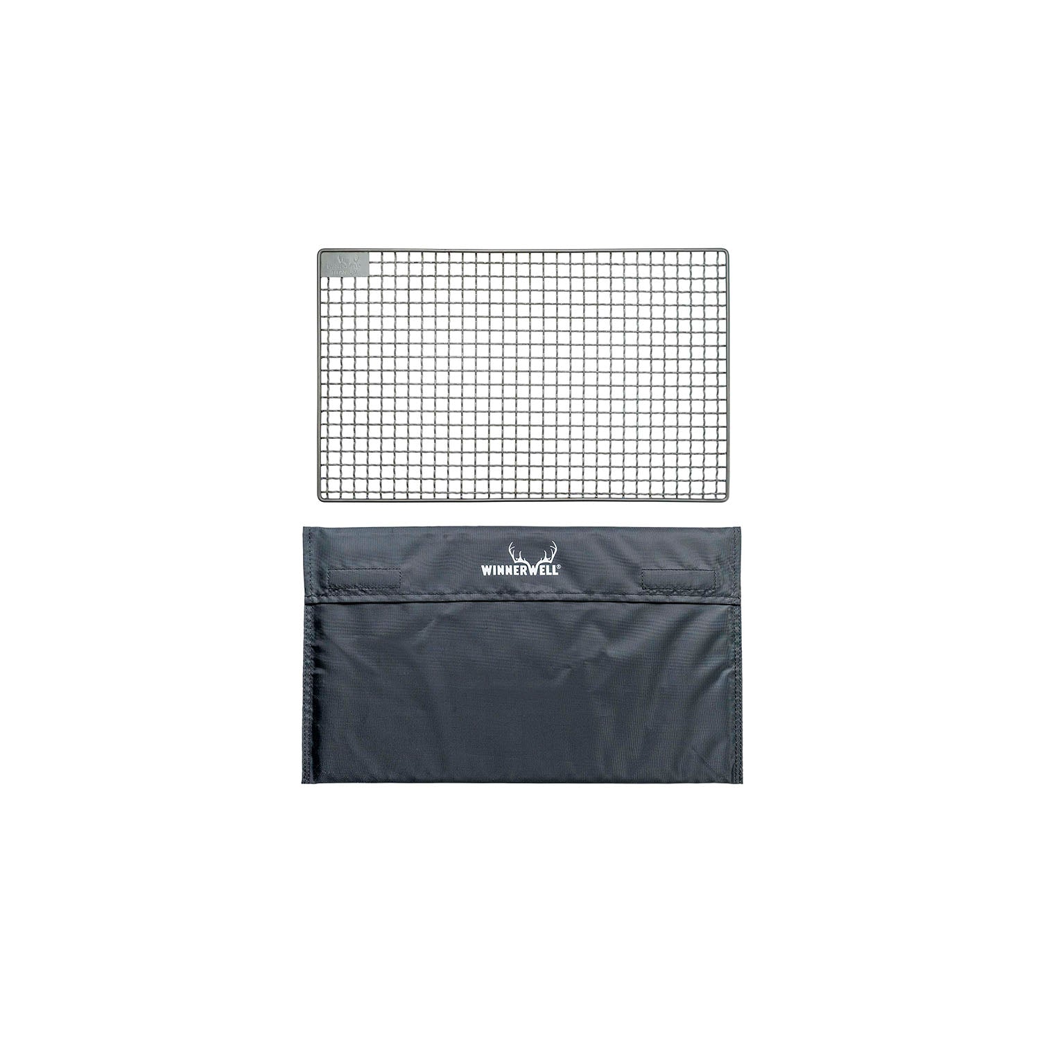 Premium Titanium Grill Net - Medium Size for BBQ, Camping & Outdoor Cooking | Durable & Lightweight for Grilling Fish, Meat & Vegetables