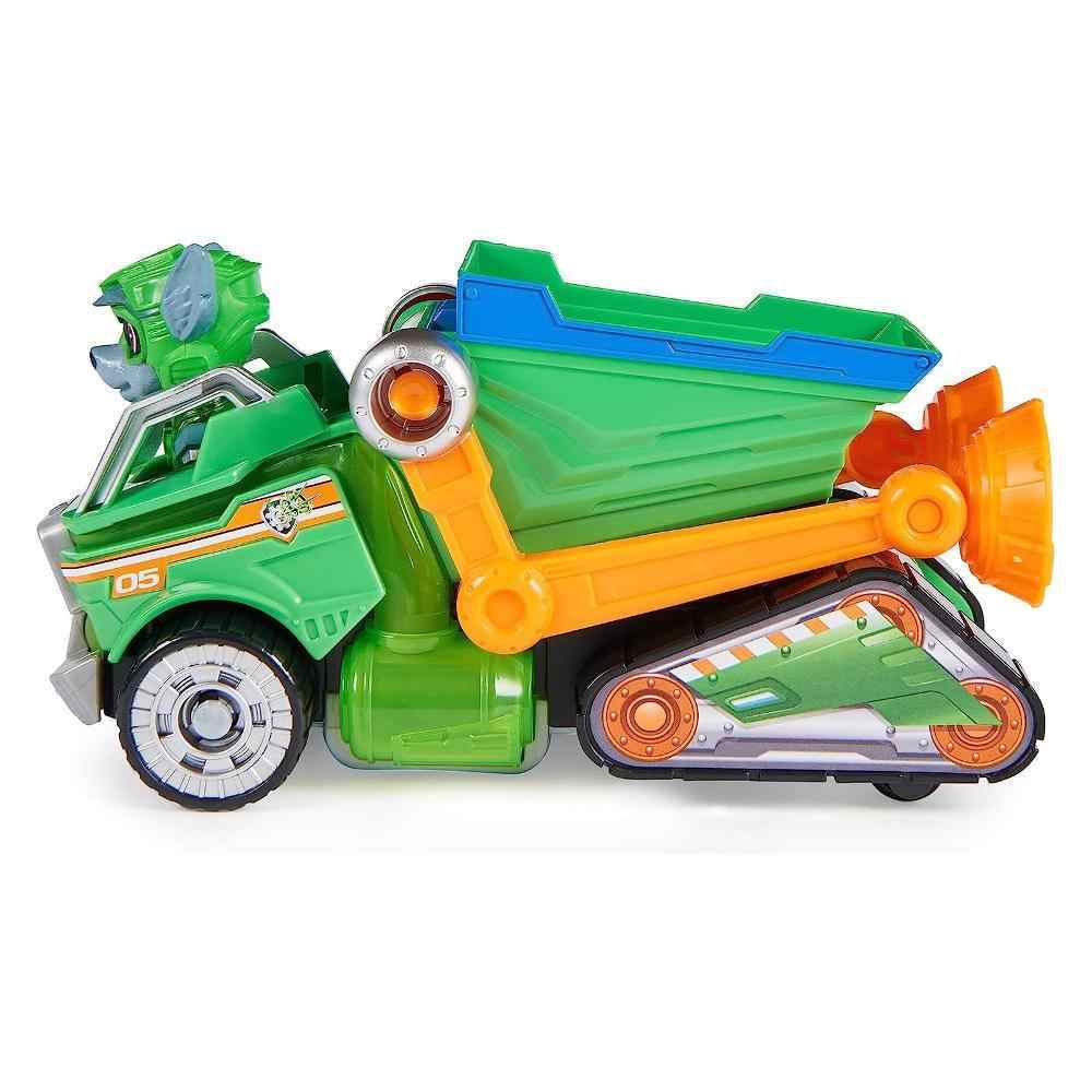 Paw Patrol The Mighty Movie Rocky Recycle Truck Toy - Official Kids Recycling Truck with Lights & Sounds - Perfect for Birthday Gifts & Pretend Play