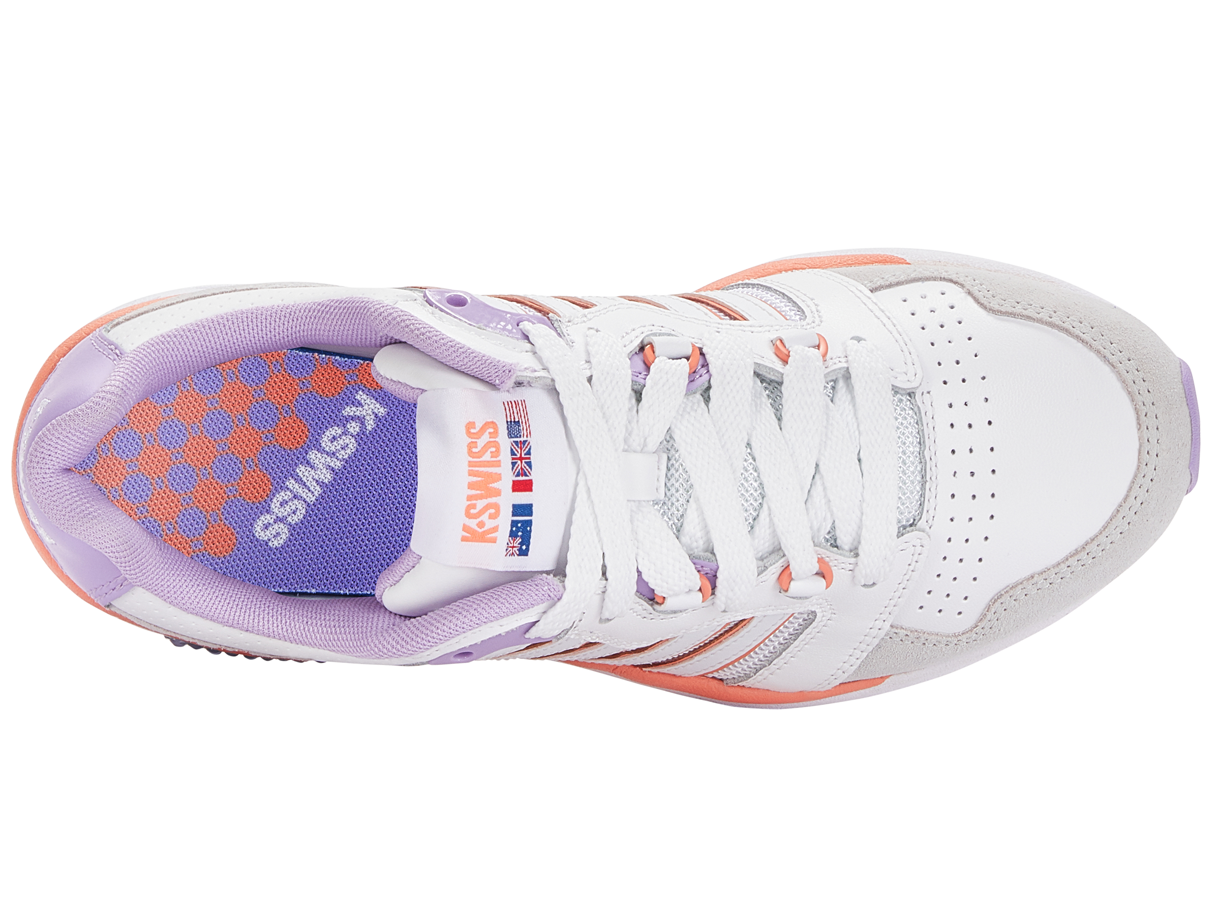 SI 181 Rannell Women's Running Shoes - White/Purple Rose/Canyon Sunset | Lightweight & Breathable for Jogging, Gym & Outdoor Activities