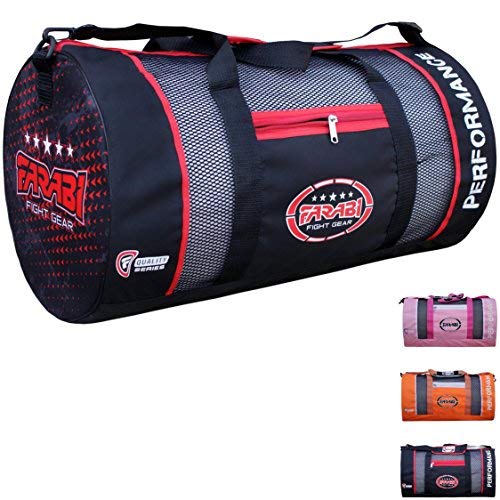 FARABI Gym Fitness Workout Bag - MMA & Boxing Equipment Duffle Bag - Large Sports Training Gear Travel Holdall - Perfect for Gym, Martial Arts & Travel Accessories