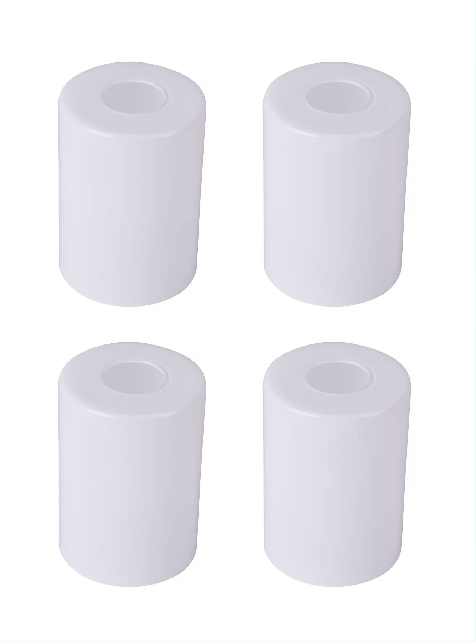 4 Pack White Glass Lamp Shades Replacement - 5.51