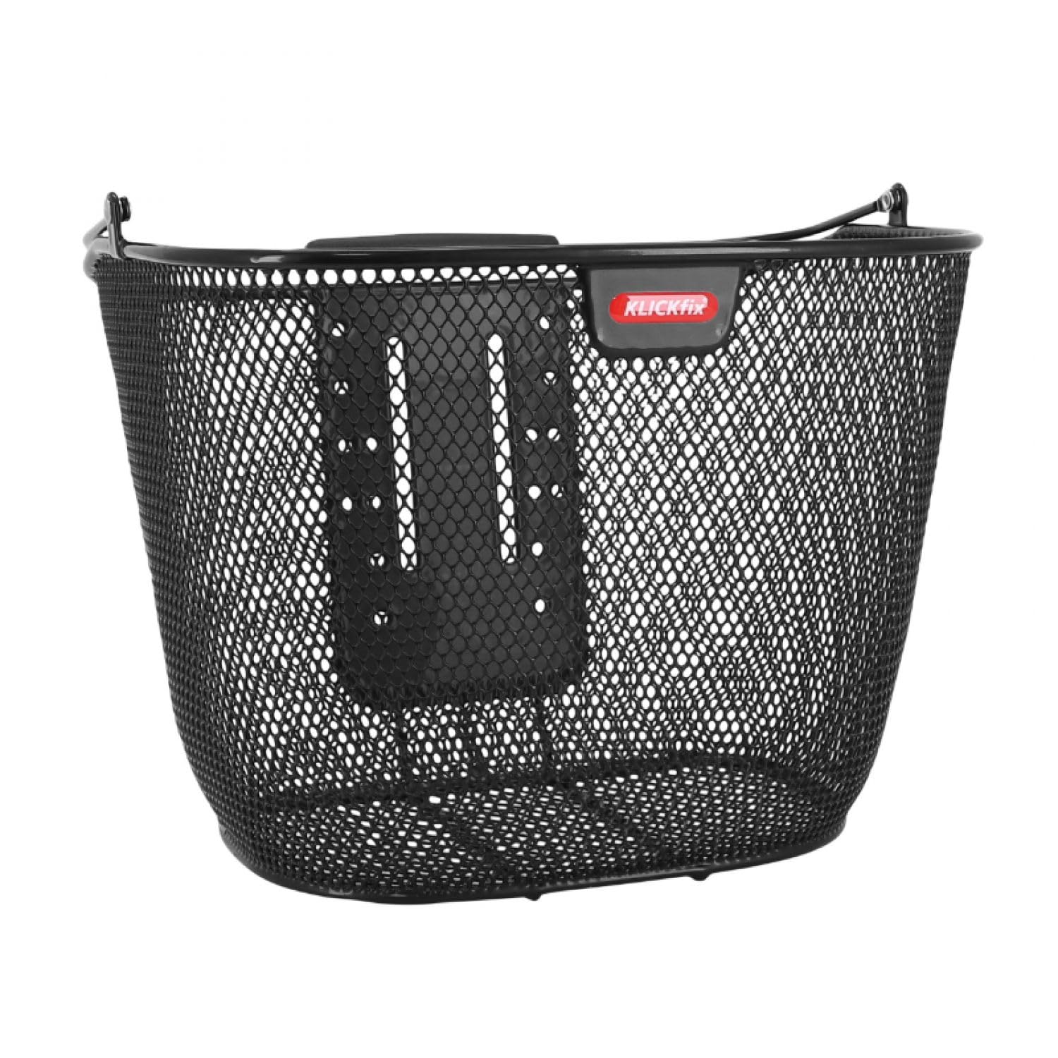 KlickFix Front Basket Uni Plus - Universal Bike Basket for Commuting, Shopping & Outdoor Adventures - Durable & Easy to Install Bicycle Accessory