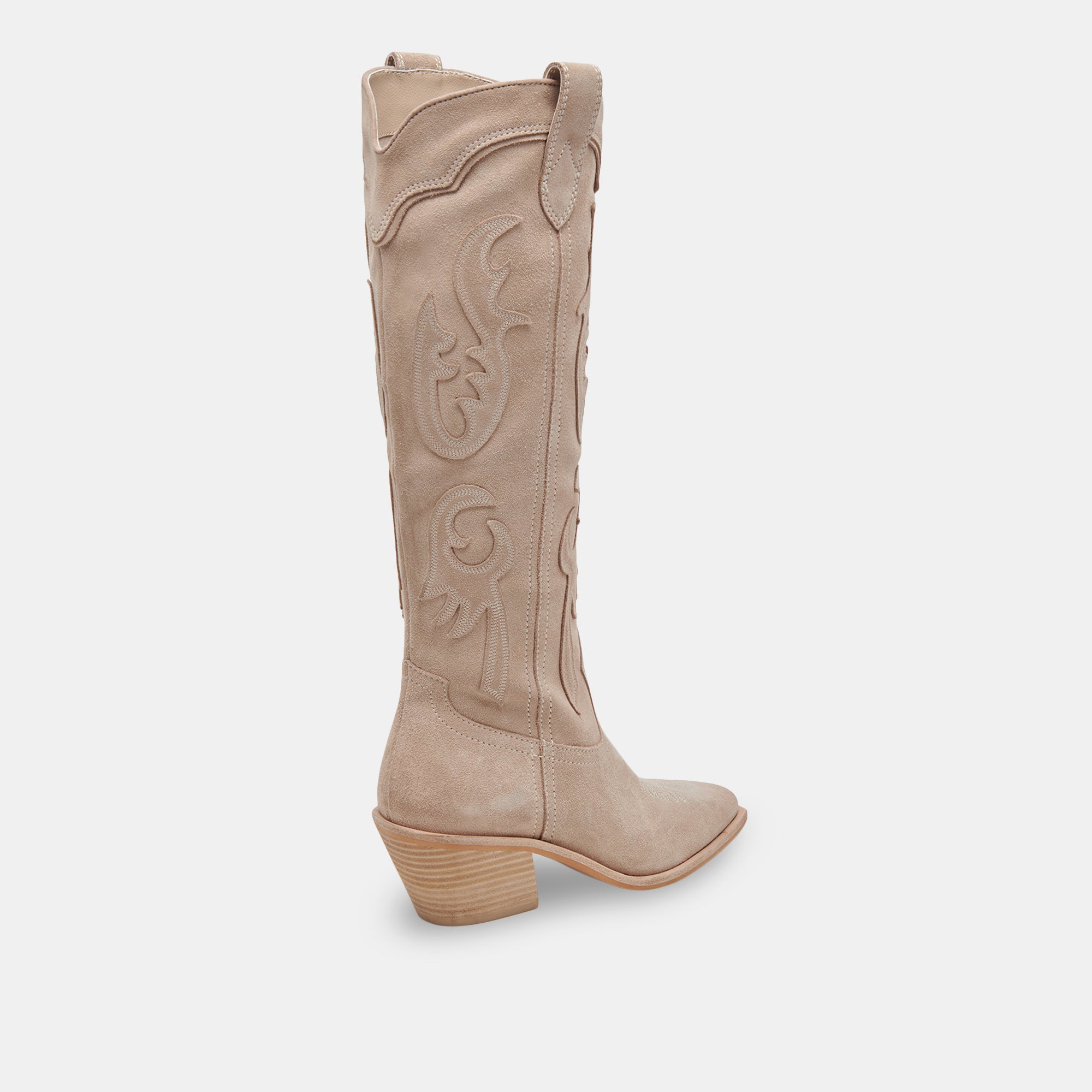 SAMSIN Women's Taupe Suede Boots - Comfortable Ankle Booties for Fall & Winter | Casual, Office & Outdoor Wear