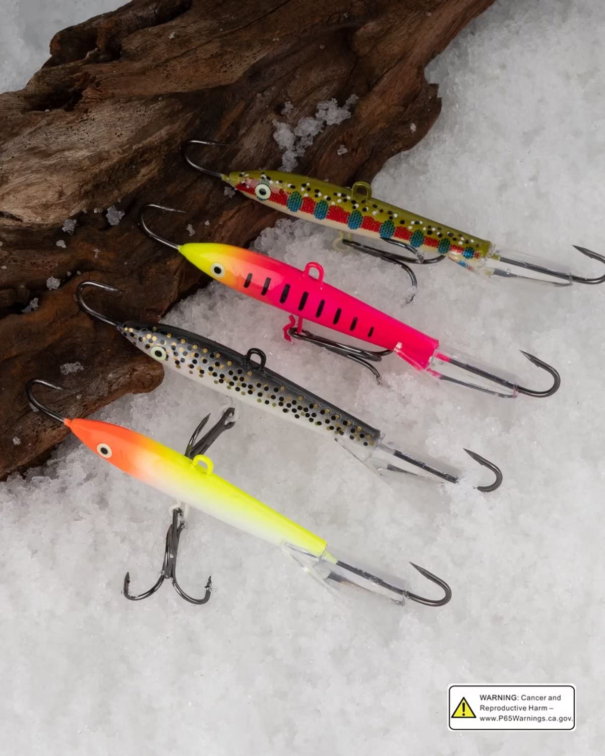 THKFISH Ice Fishing Jigs & Lures Kit - 4PCS/8PCS Vertical Jigs for Crappie, Panfish, Walleye, Bluegill - 10g(0.35oz) & 18g(0.63oz) Weights - Essential Ice Fishing Gear for Winter Fishing Adventures