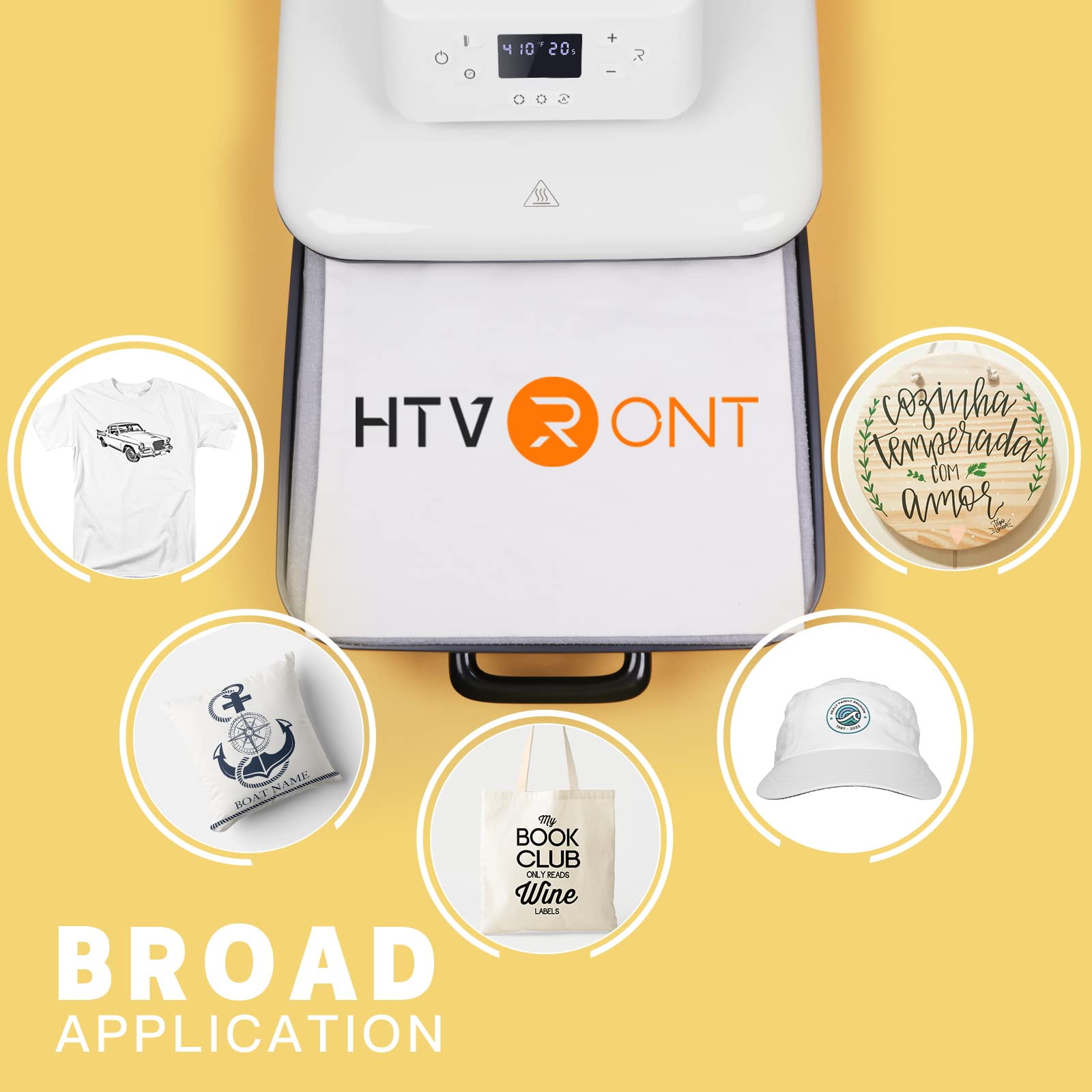 HTVRONT 15x15 Auto Heat Press Machine for T-Shirts - Smart Professional Heat Transfer Press with Auto Release for Sublimation, Vinyl & DIY Projects - Perfect for Custom T-Shirts, Mugs & Home Decor