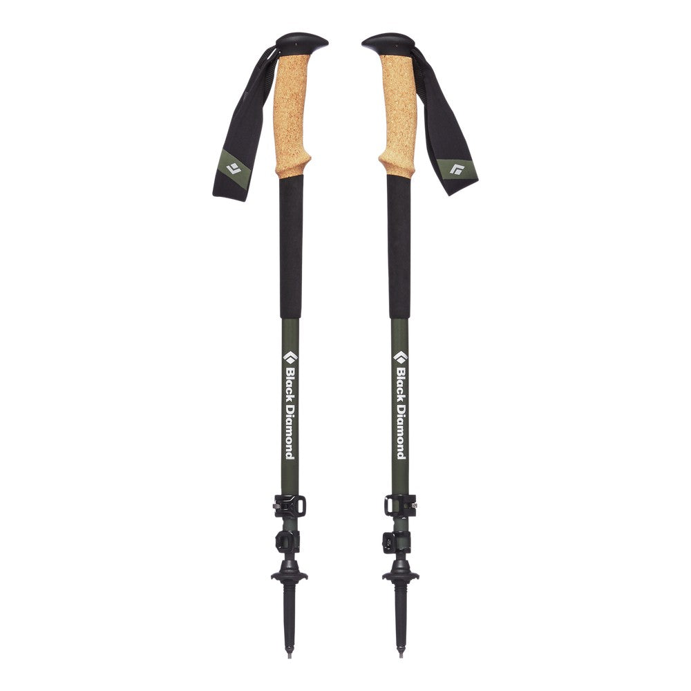 Black Diamond Alpine Carbon Cork Trekking Poles - Lightweight Hiking Sticks for Men & Women - Adjustable Trekking Poles for Backpacking, Mountaineering & Trail Running