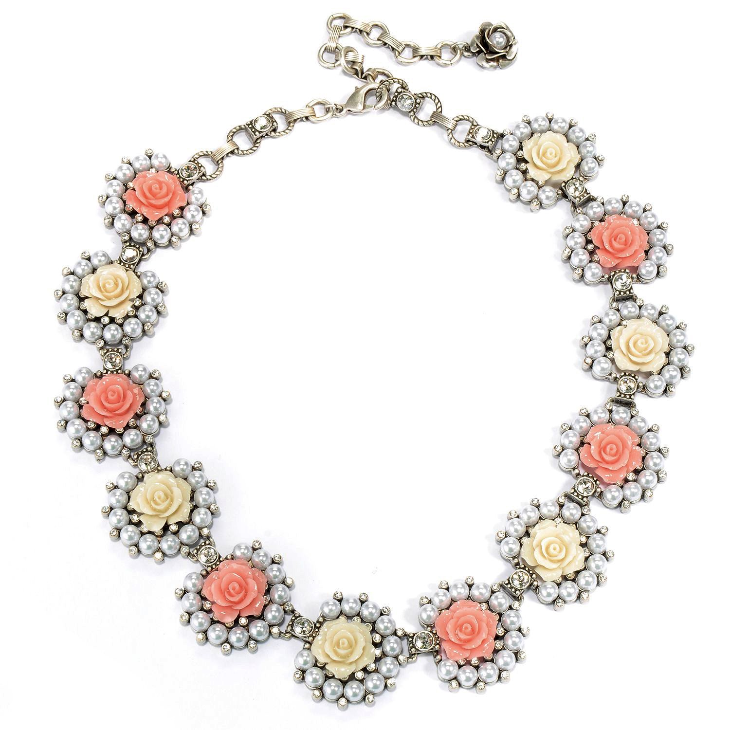 Elegant Sweet Romance Rose Collar Necklace for Women - Vintage Floral Choker Jewelry Gift for Her - Perfect for Weddings, Date Nights & Special Occasions