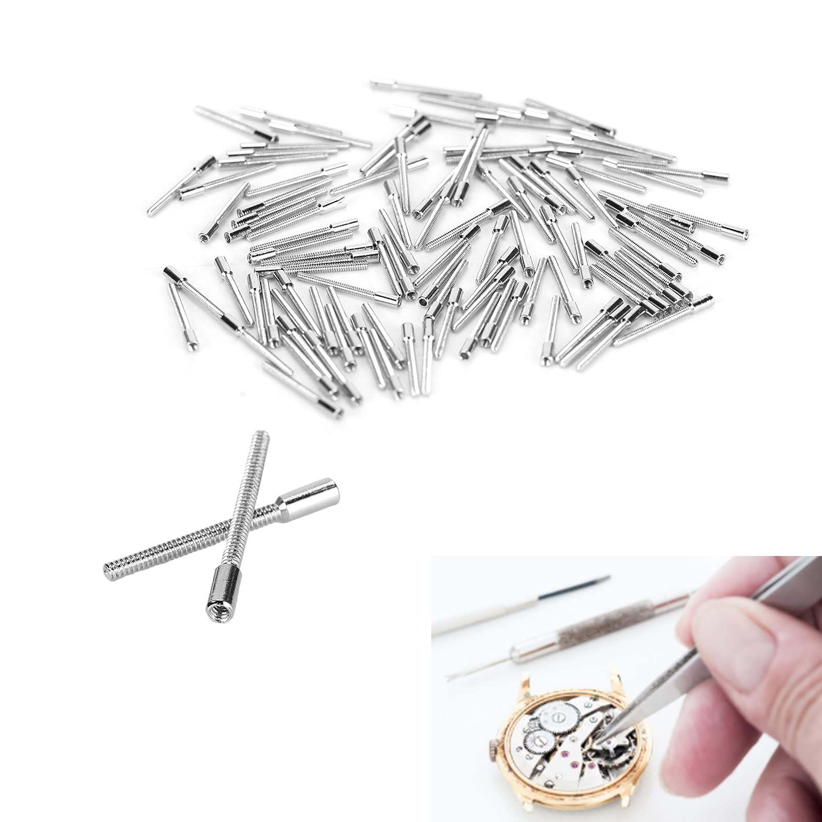 Watch Repair Kit 100pcs - 0.9mm Watch Band Removal Tools for DIY Watch Repair at Home