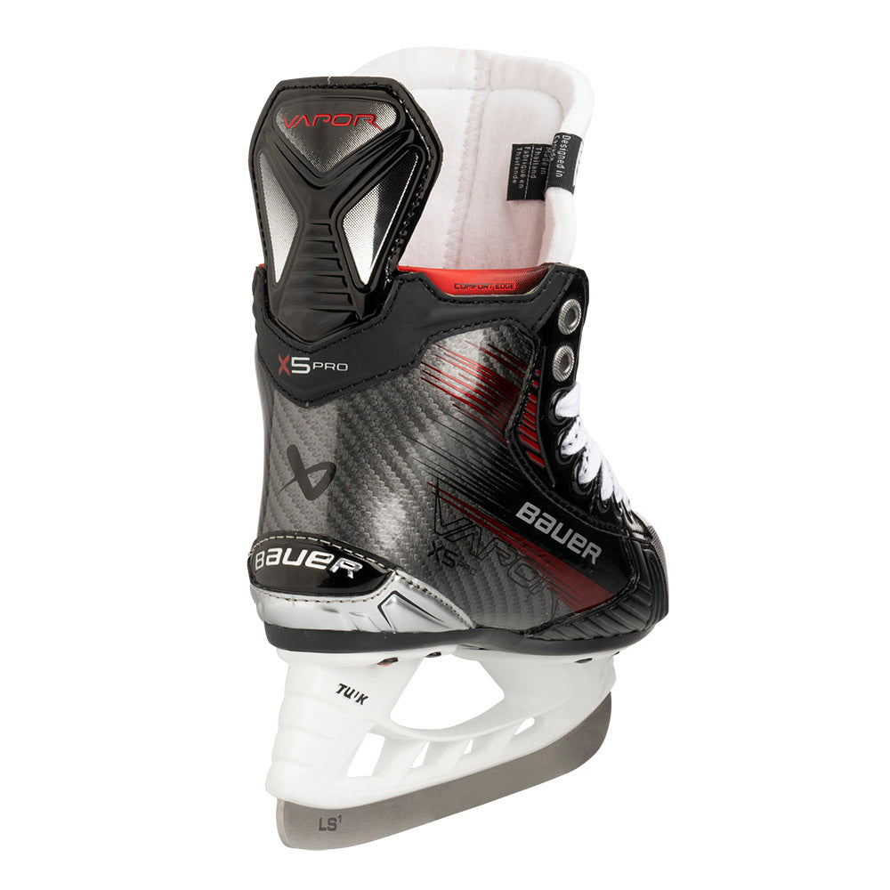Bauer Vapor X5 Pro Youth Ice Hockey Skates - Lightweight Performance Skates for Kids - Perfect for Youth Hockey Games & Ice Skating Practice