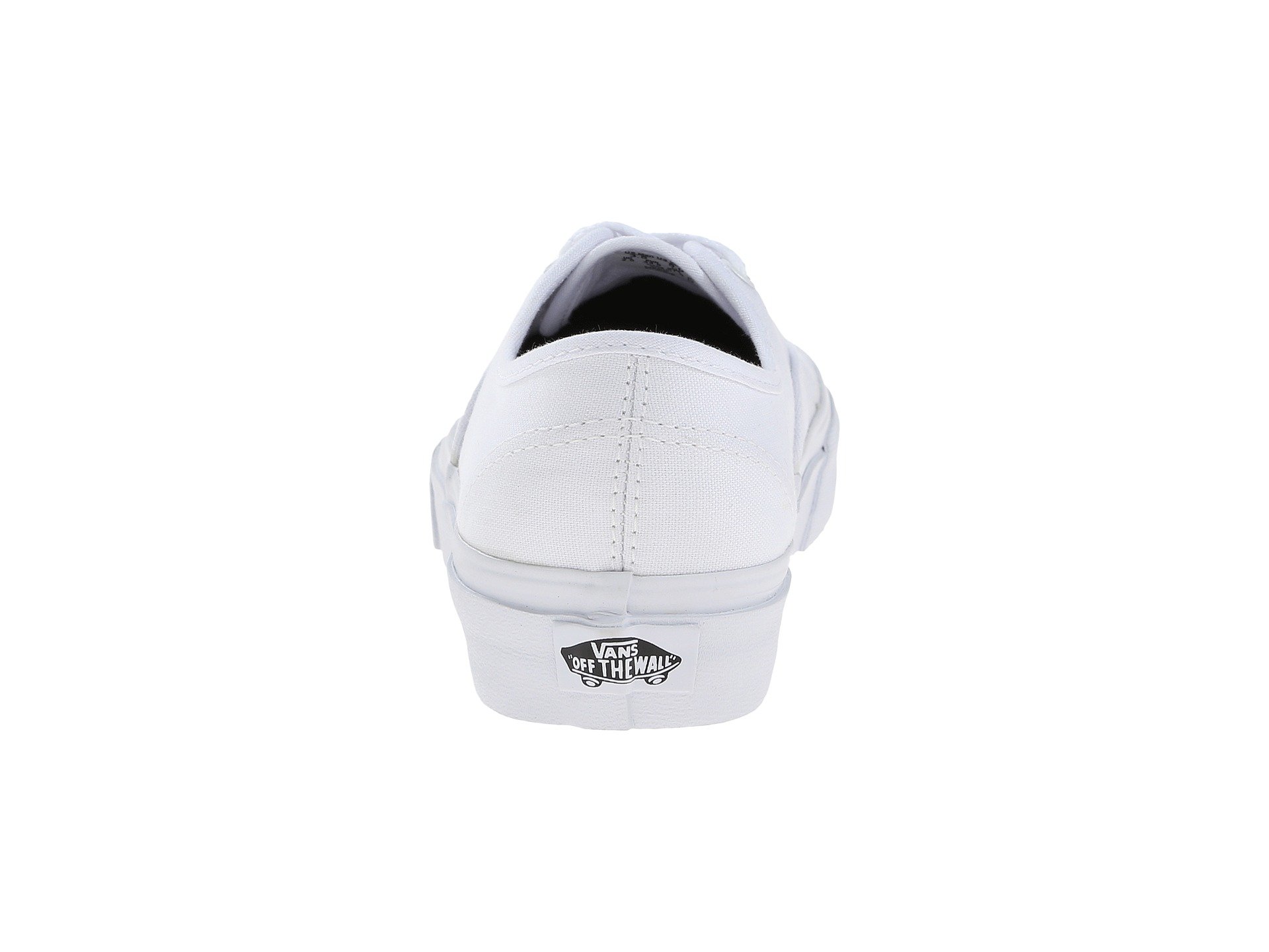 Vans Authentic Shoes for Men - True White Sneakers, Size 13 D(M) US - Classic Canvas Slip-On Casual Shoes for Everyday Wear, Skateboarding & Street Style Fashion