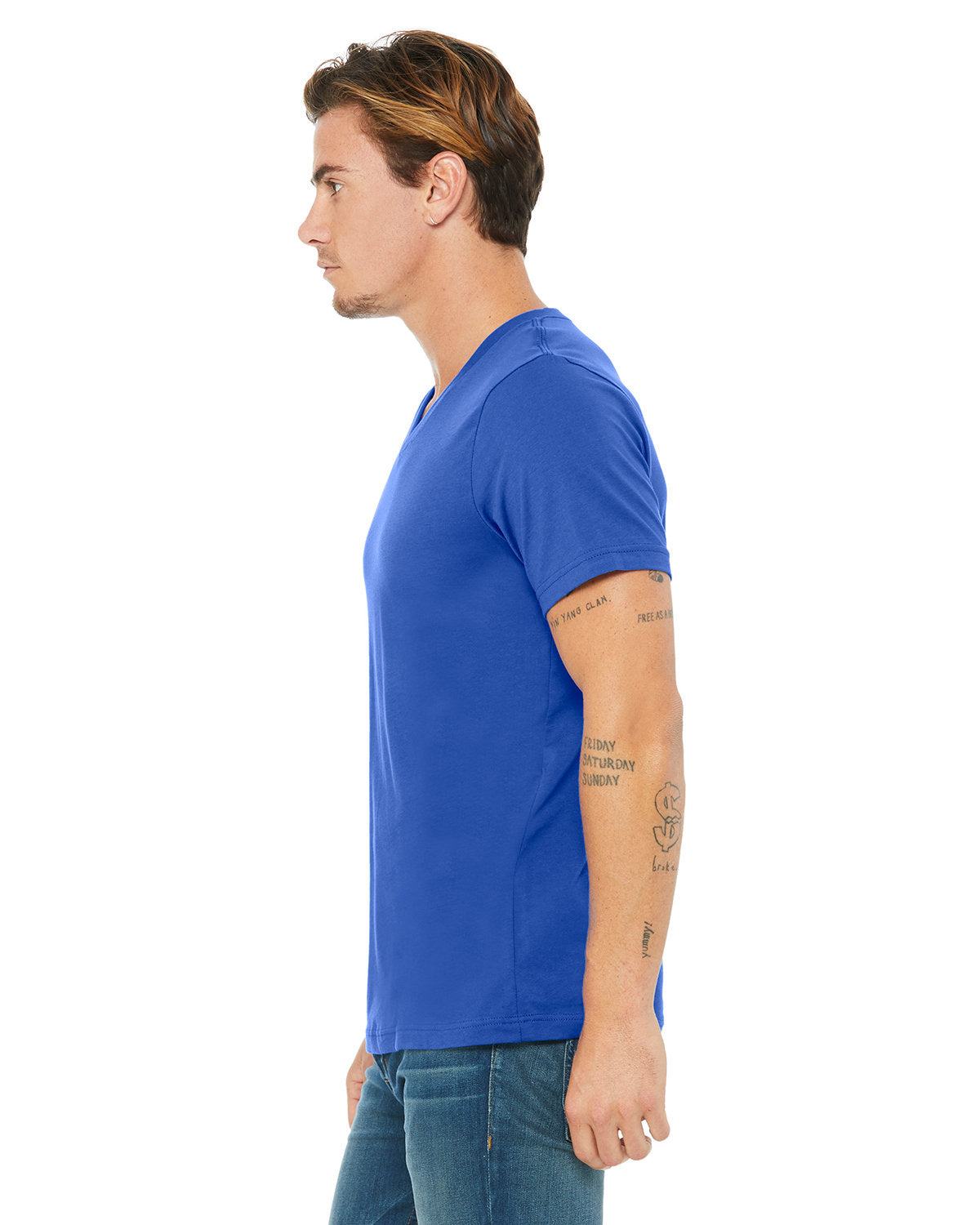 Bella + Canvas 3005 Unisex Jersey Short Sleeve V-Neck T-Shirt - Soft Cotton Tee for Men & Women - Perfect for Casual Wear, Gym, and Everyday Outfits