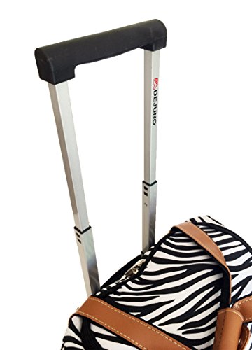 Zebra Print Duffle Bag with Wheels - Large Gym Tote, Travel Luggage & Sports Equipment Carrier for Workouts, Trips & Outdoor Adventures