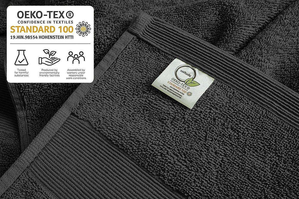 **Softolle 100% Cotton Luxury Bath Towels Set of 4 - Ultra Soft, Absorbent & Eco-Friendly (27