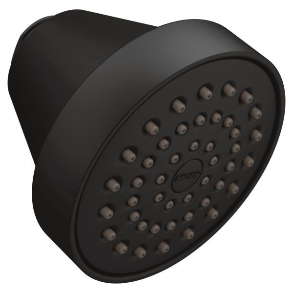 Moen 6399EPBL Matte Black Shower Head - High Pressure, Water Saving, Easy Installation for Bathroom & Spa Experience