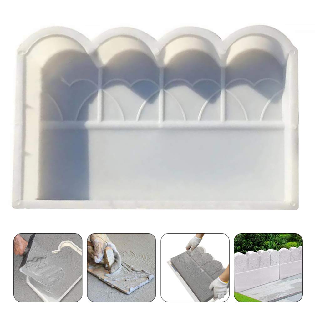 Happyyami Plastic Garden Border Mold - Easy to Use Concrete Brick Maker for DIY Landscaping, Walkways, and Patio Edging | Durable Cement Molds for Outdoor Garden Design