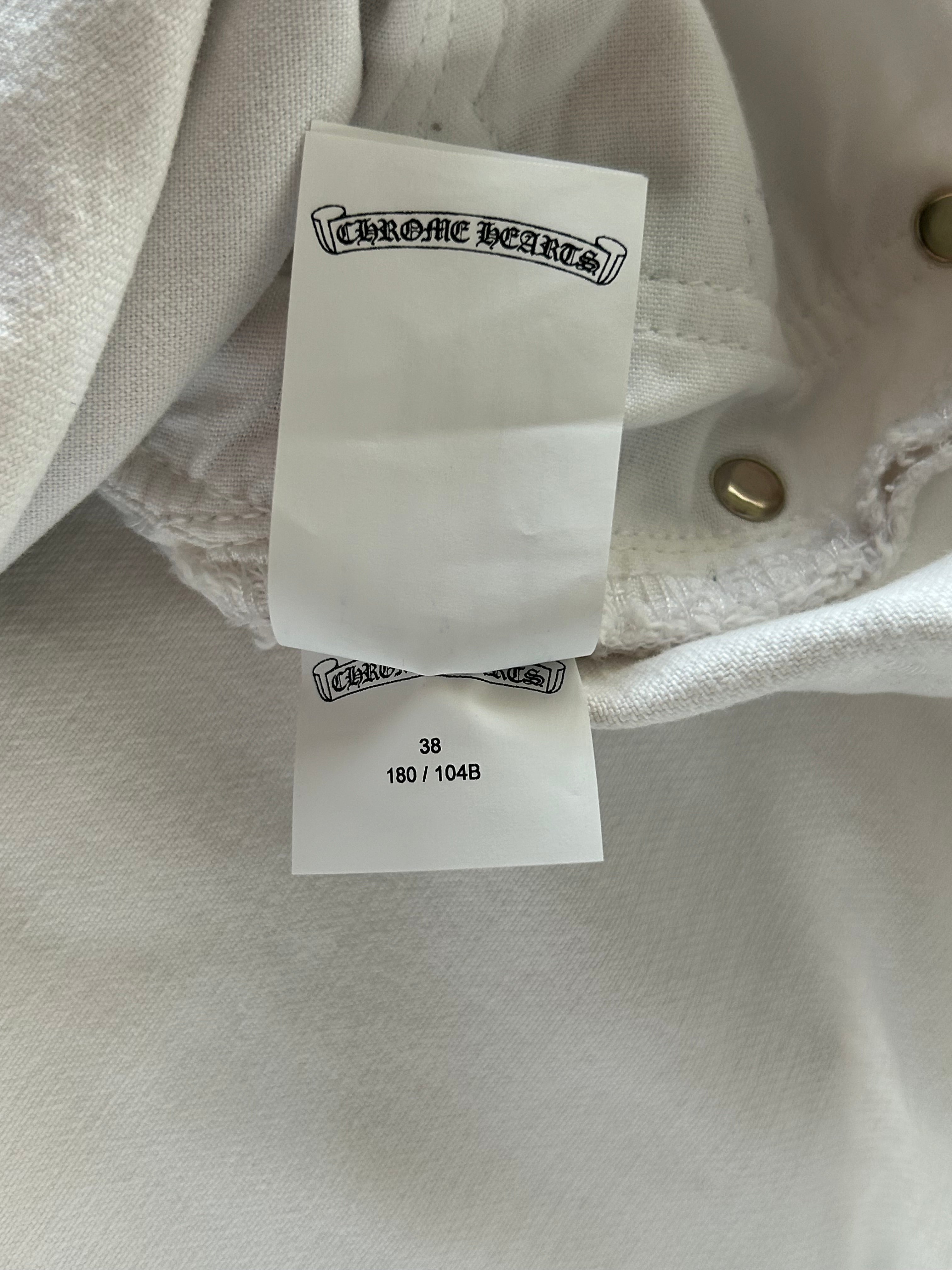 Chrome Hearts x Levi's White Mixed Patch St. Barth Exclusive Jeans - Limited Edition Designer Denim for Men & Women | Perfect for Streetwear, Luxury Fashion & Collector's Wardrobe