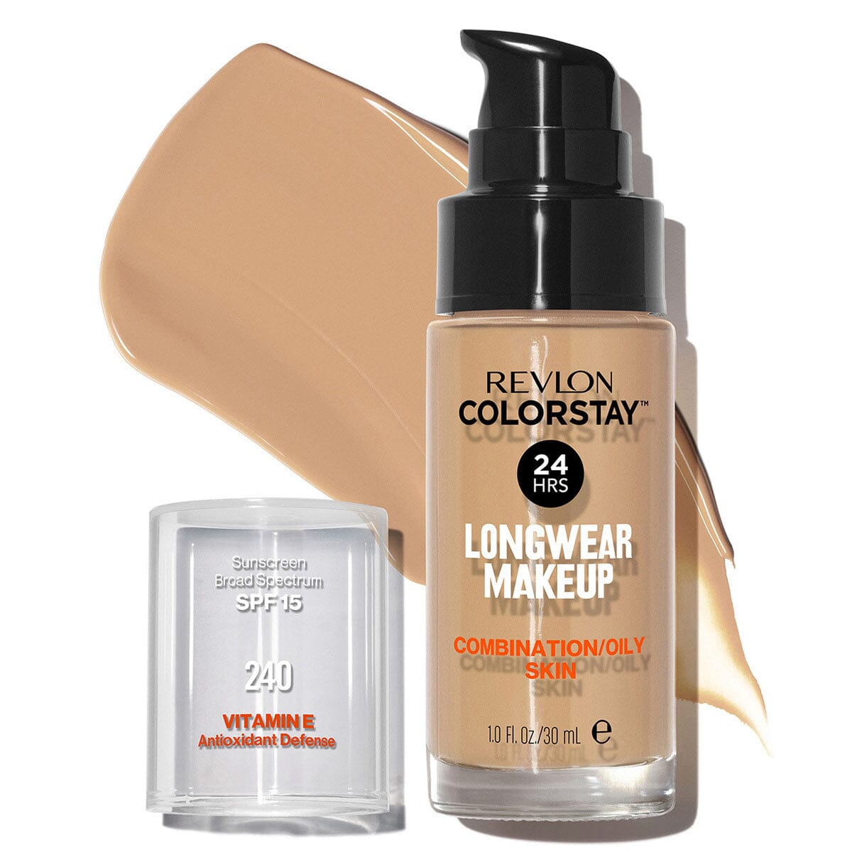 Revlon ColorStay Liquid Makeup for Combination to Oily Skin - Medium Beige | Long-Lasting Full Coverage Foundation for Flawless Look | Perfect for Everyday Wear & Special Occasions