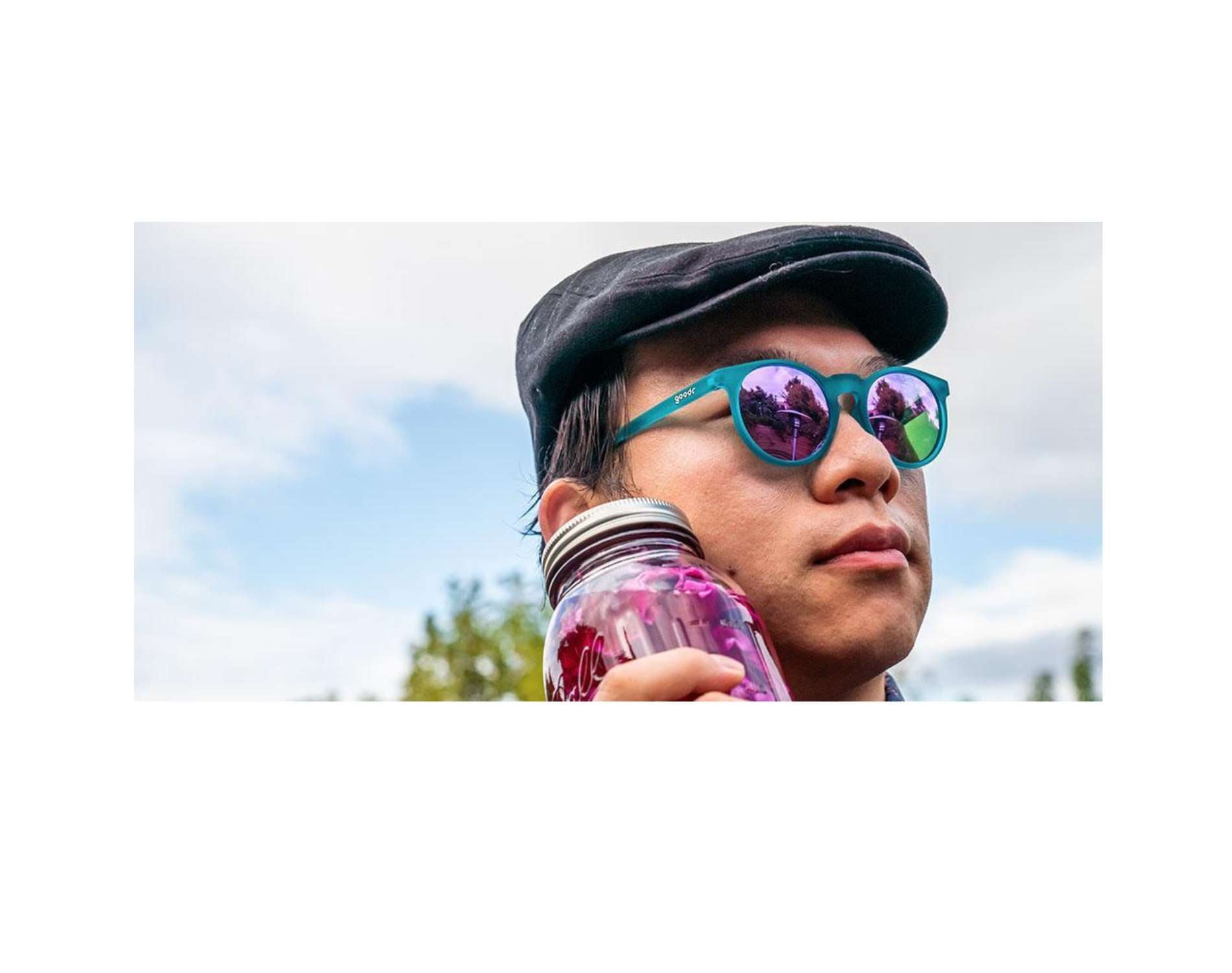 goodr CIRCLE G Polarized Sunglasses for Men & Women - UV Protection, Lightweight & Comfortable - Perfect for Running, Cycling & Outdoor Activities