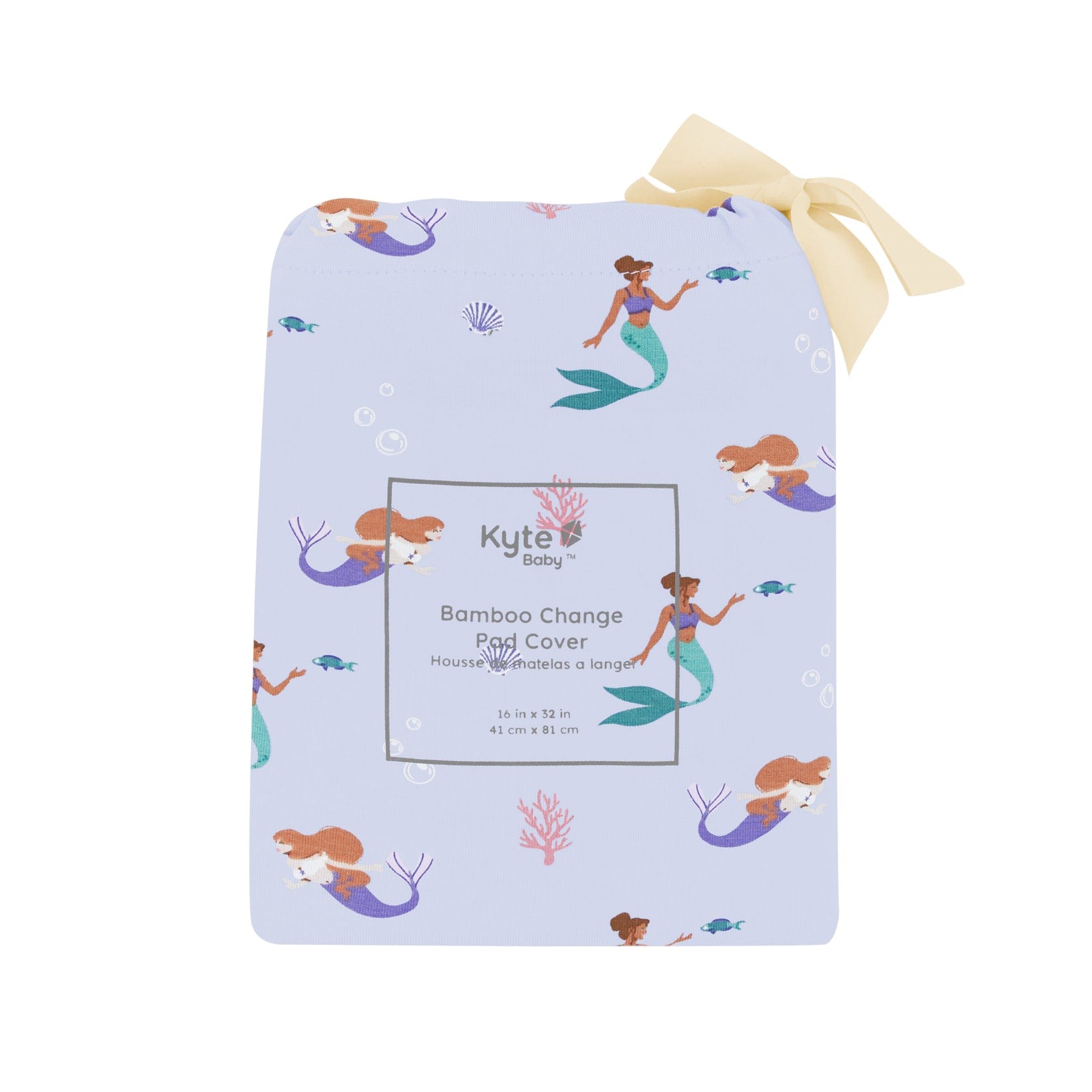 Waterproof Mermaid Print Changing Pad Cover - Soft & Washable Baby Diaper Changing Mat for Nursery & Travel - Perfect for Newborns & Infants