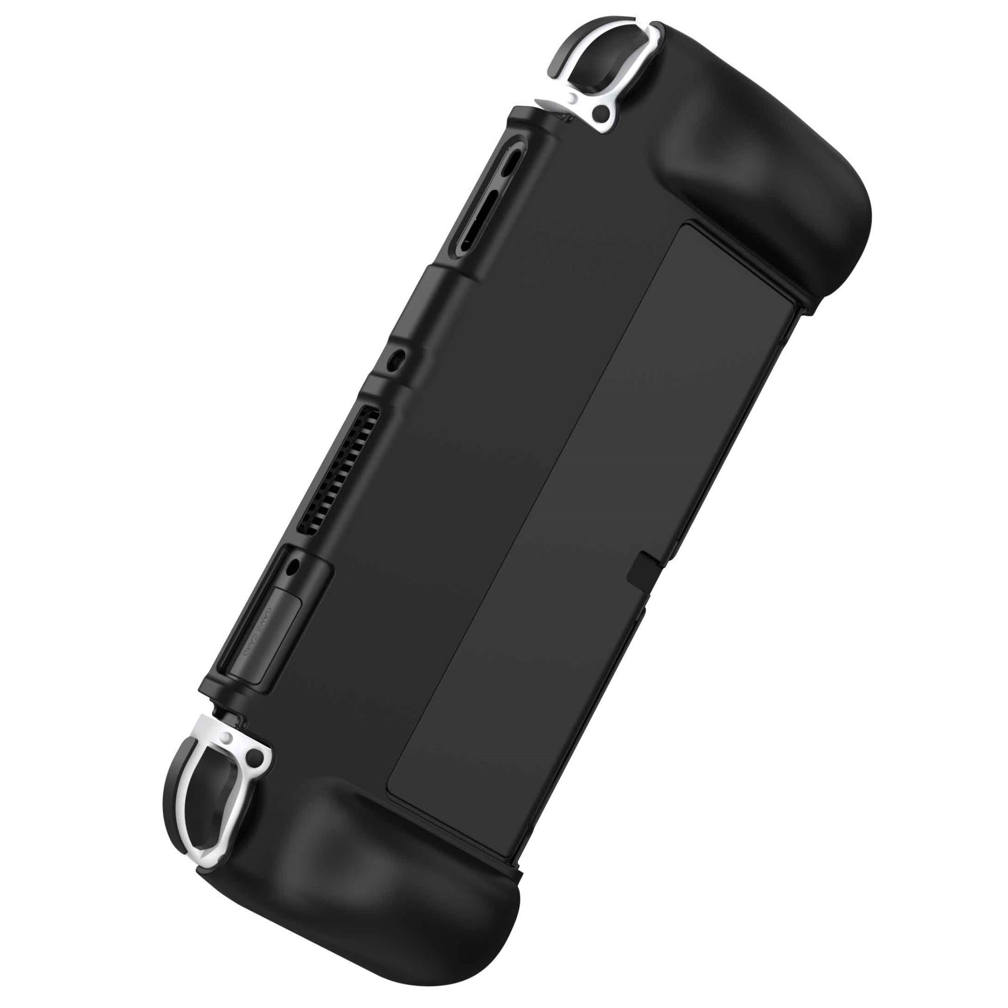 Premium Protective Case for Nintendo Switch™ OLED Model - Shockproof & Scratch-Resistant Cover with Storage Pockets (Black) - Perfect for Travel, Gaming On-The-Go & Console Protection