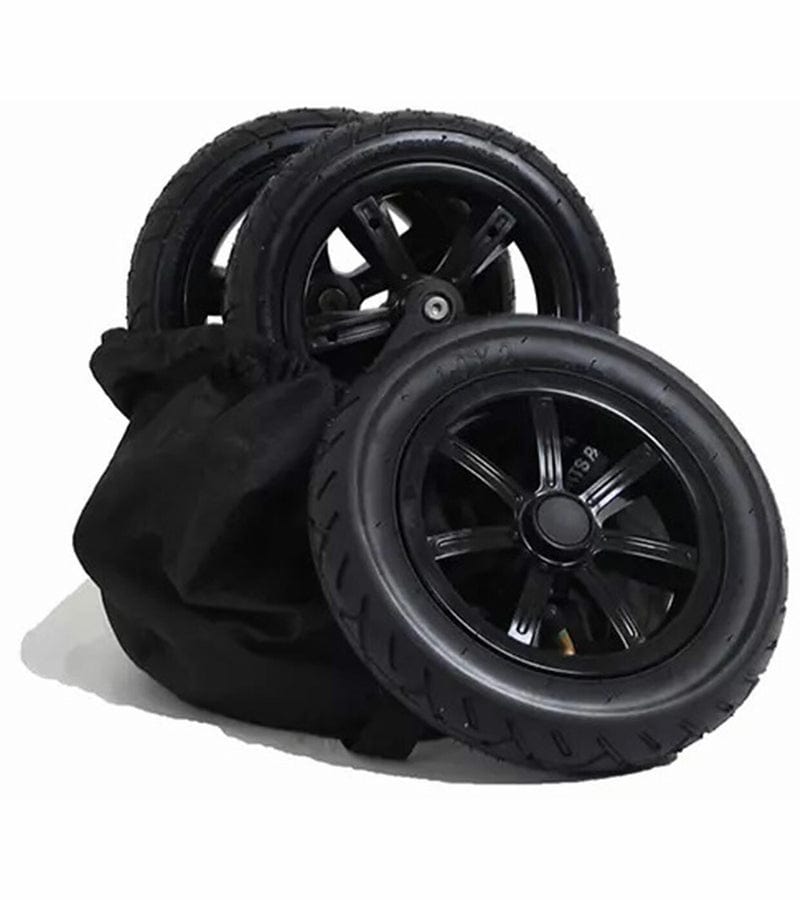 Valco Infinity Wheel Pack for Slim Twin Stroller - Premium Replacement Wheels for Smooth Maneuvering - Perfect for Urban Walks, Jogging & Travel