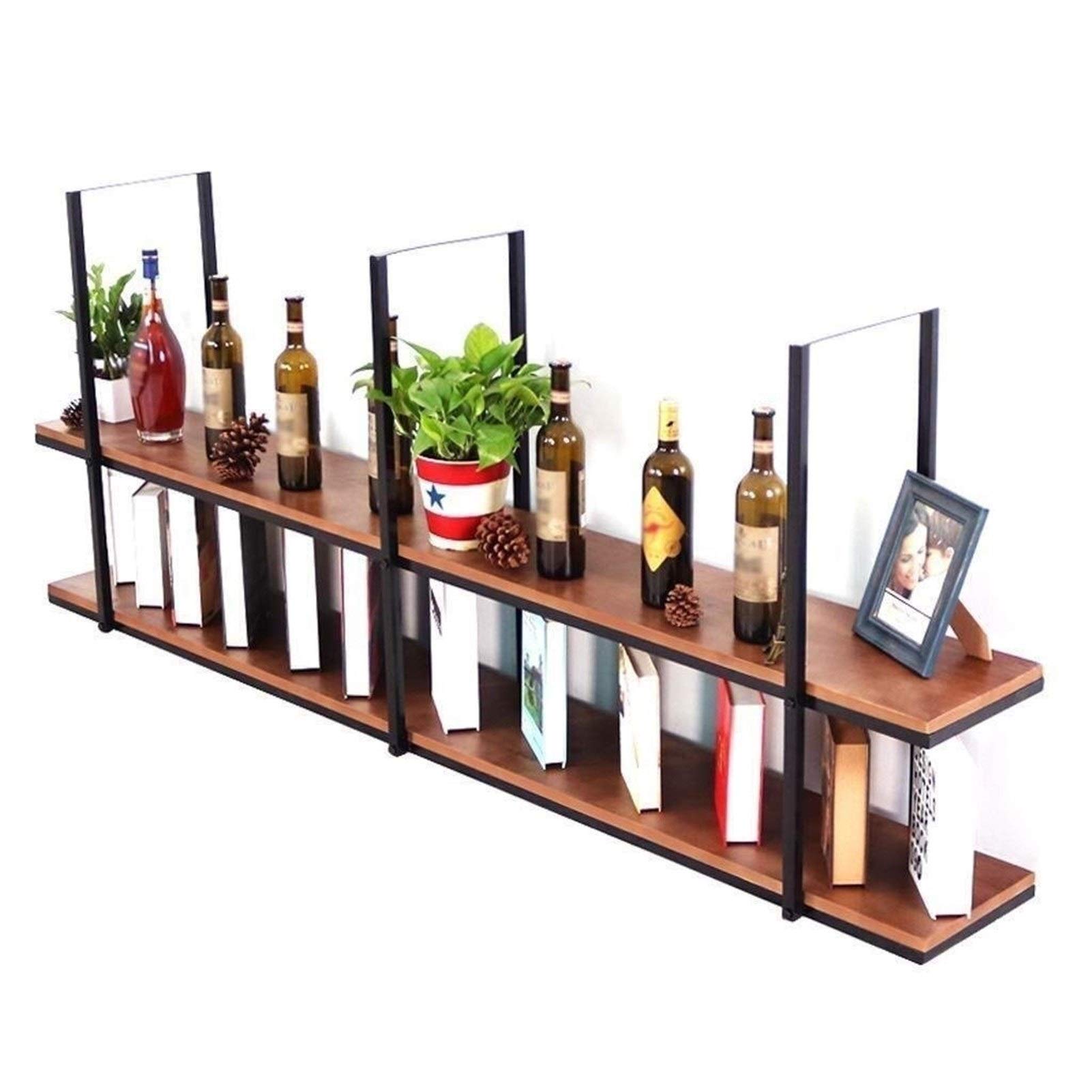 Creative Floating Shelves for Wall - 80x30x80cm Iron Ceiling Hanging Shelf, Suspended Plant Stand, Kitchen Pot Rack & Decorative Storage Unit - Perfect for Home, Office, Garden Decor & Space Organization