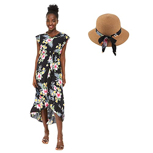 Hibiscus Black + Hat