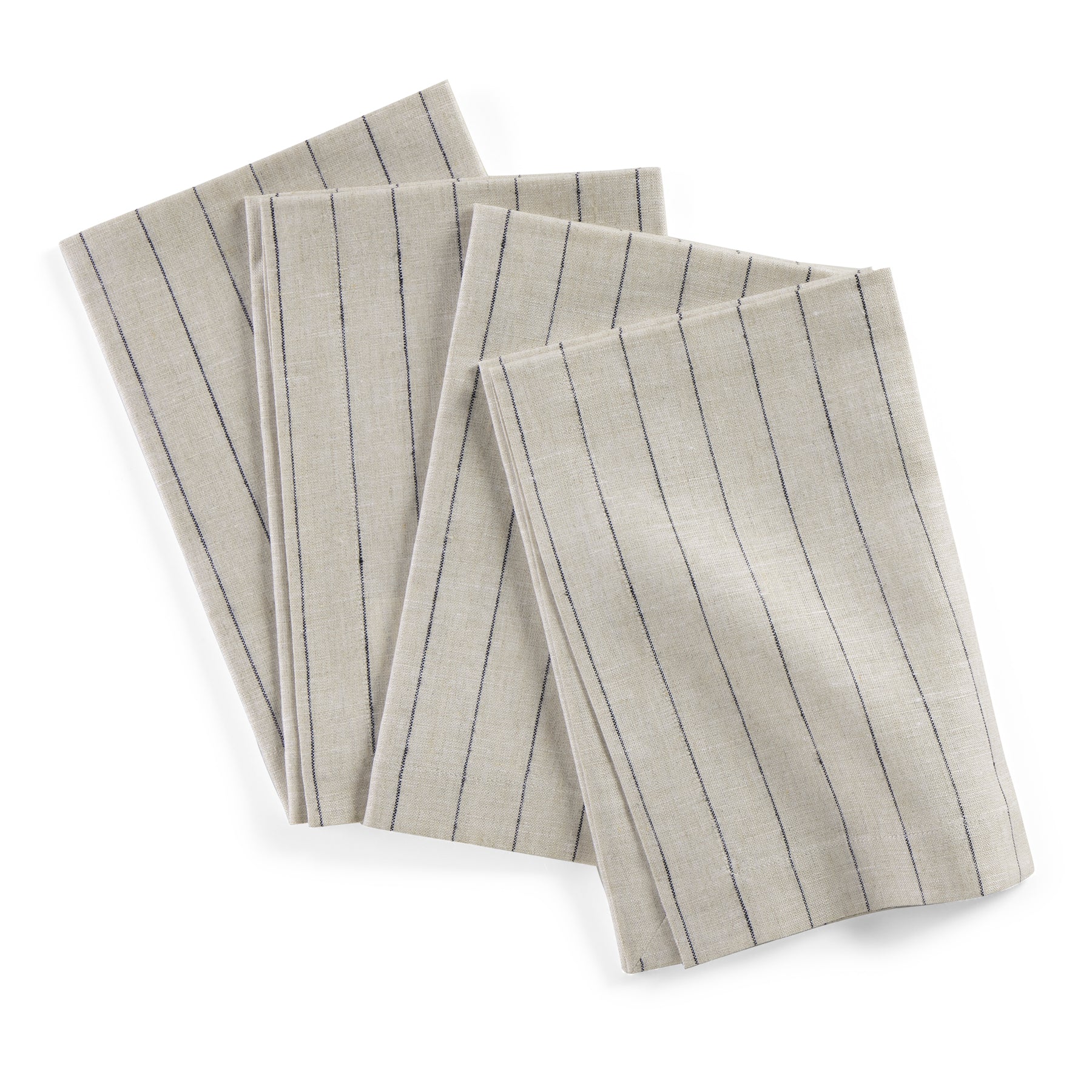 Navy and White Pinstripe