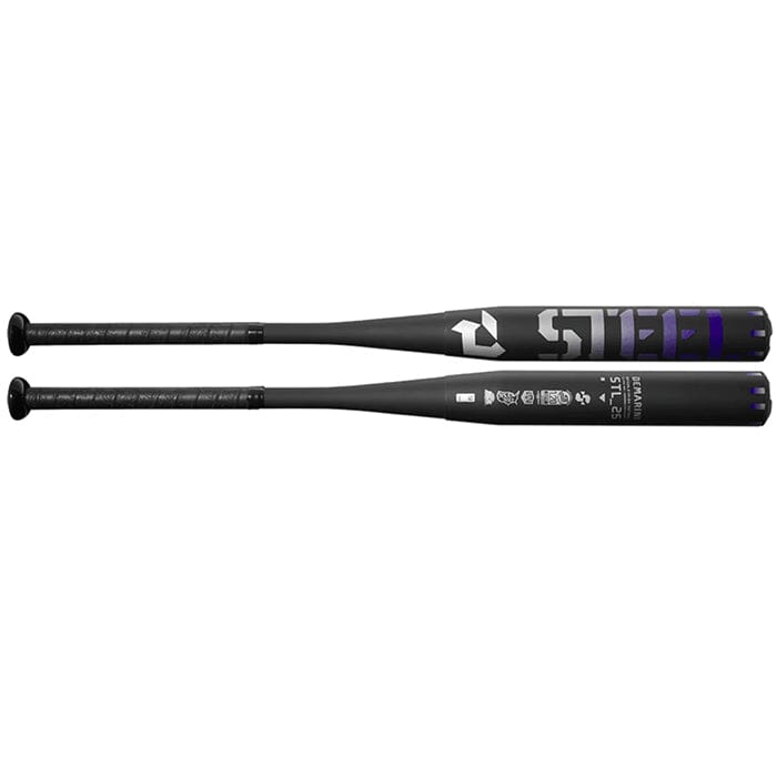 2025 DeMarini Steel Slowpitch Softball Bat - Single Wall, Multi-Association Approved (WBD2519010) - Perfect for League Games & Recreational Play