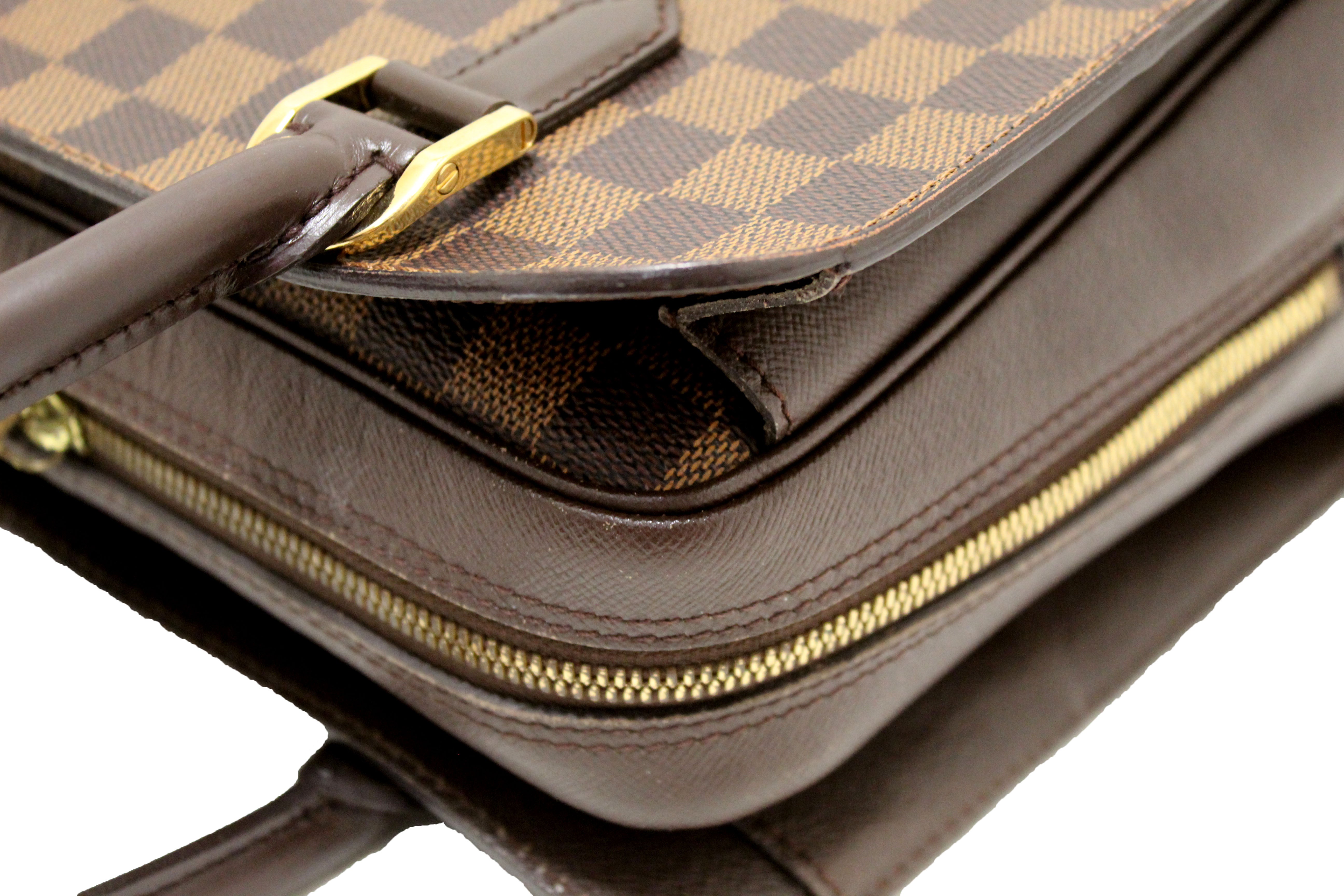 Authentic Louis Vuitton Damier Ebene Triana Crossbody Bag - Luxury Designer Handbag for Women, Perfect for Work, Travel & Everyday Use