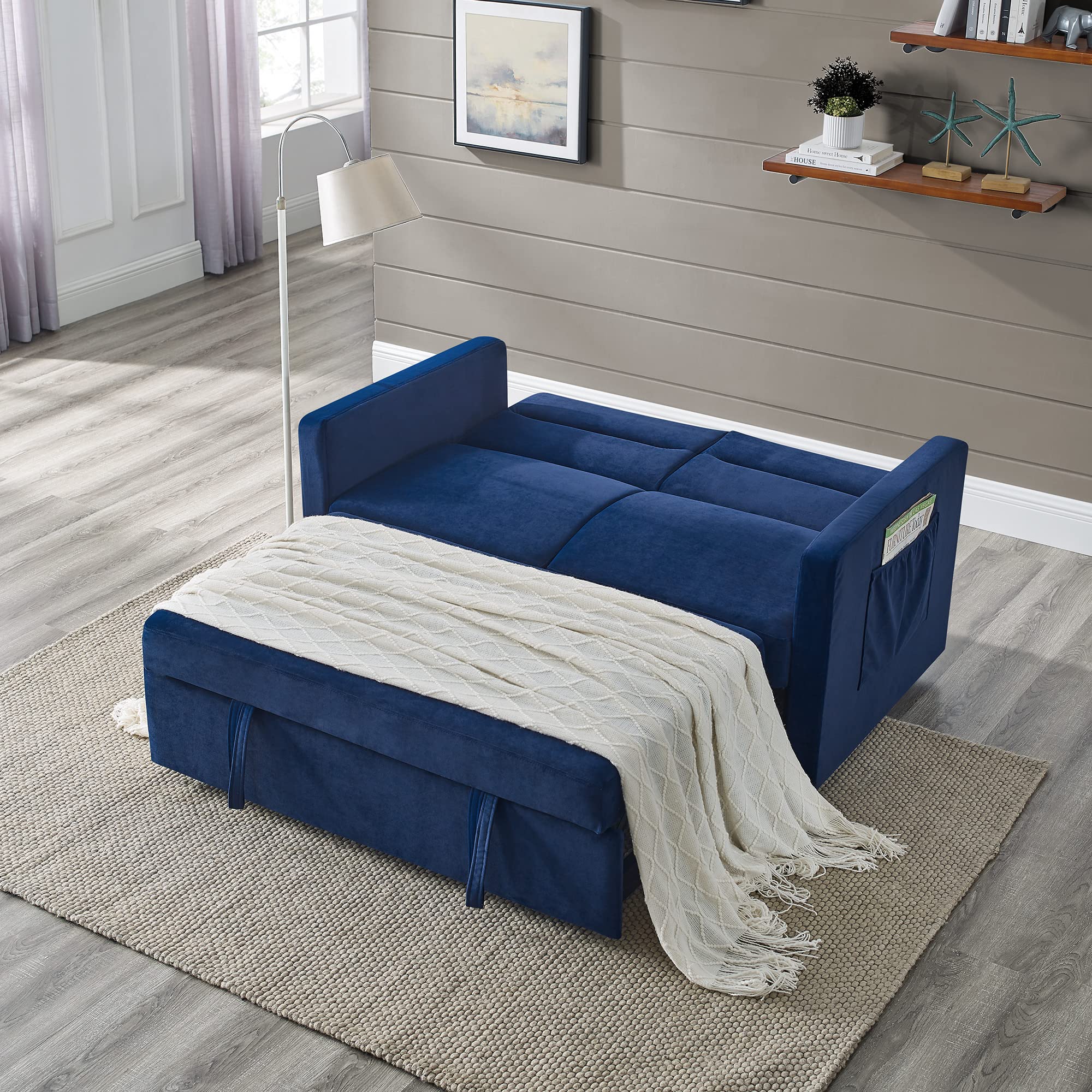 Merax Convertible Fabric Sleeper Sofa Bed - 54.5