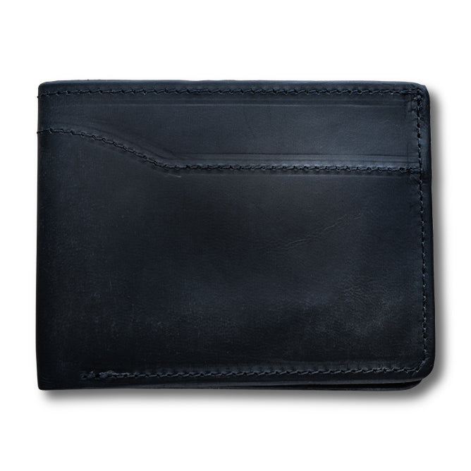 Premium Huron Bifold Leather Wallet with ID Window - Slim RFID Blocking Wallet for Men, Perfect for Everyday Carry & Travel