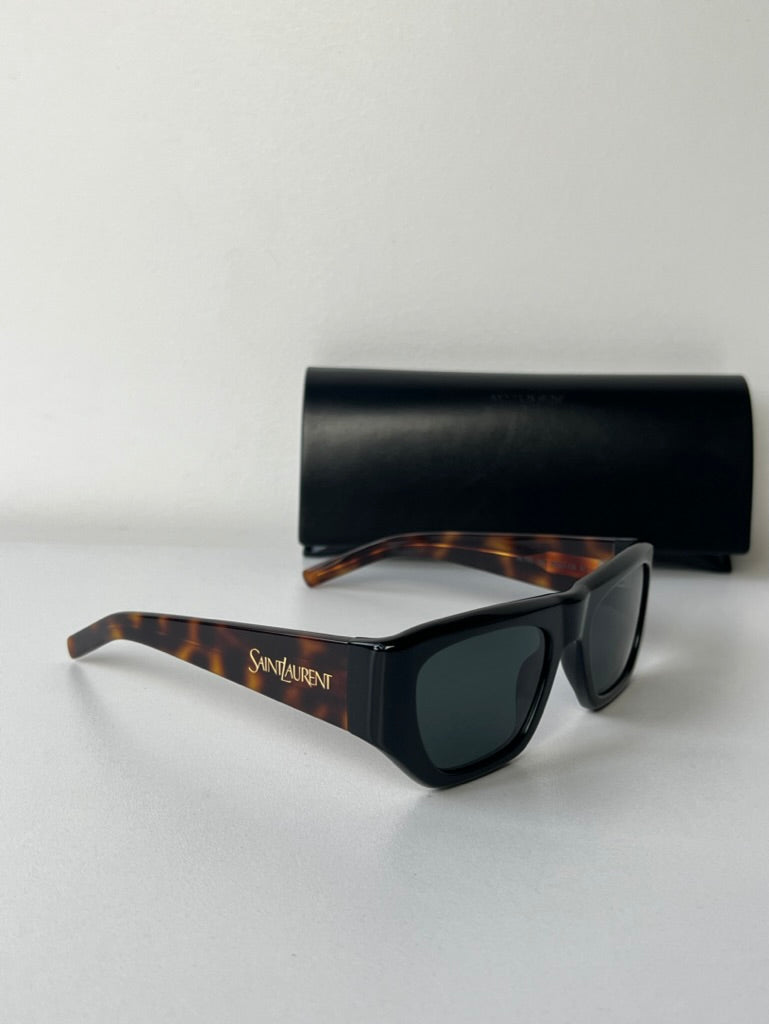 Saint Laurent SL740 Black Havana Sunglasses for Women - Luxury Designer Shades for Fashion & UV Protection | Perfect for Beach, Driving & Outdoor Activities