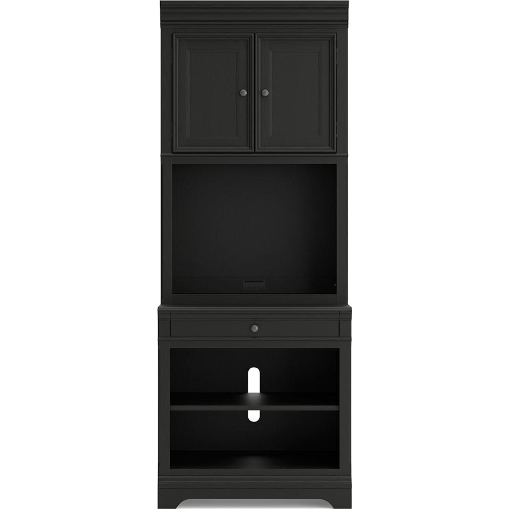 Beckincreek Black Bookcase - Modern Bookshelf for Home, Office & Library | Stylish Storage for Books, Decor & Essentials