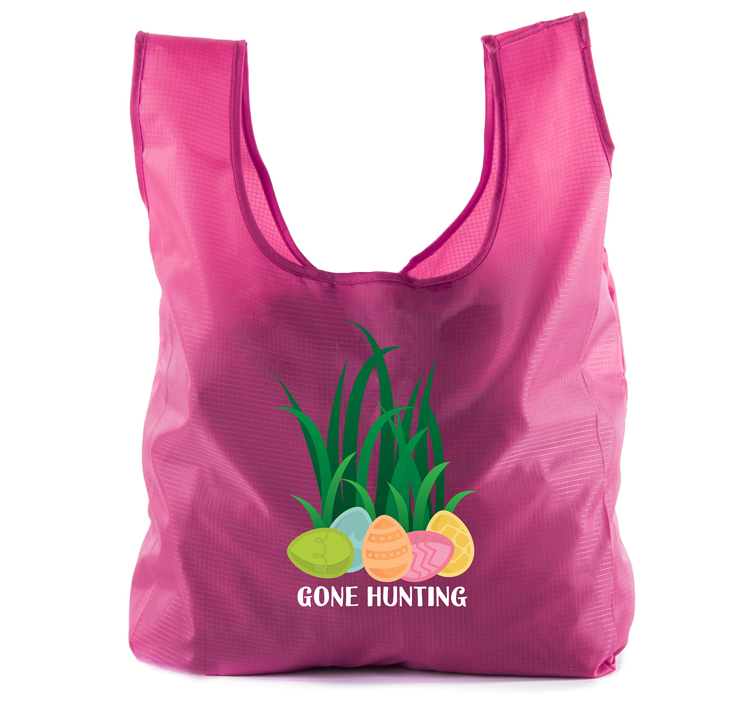 Easter Basket Bags - Bulk Reusable Grocery Tote Bags for Easter Egg Hunt & Spring Celebrations - Perfect for Kids Party Favors, Easter Gifts & Outdoor Activities
